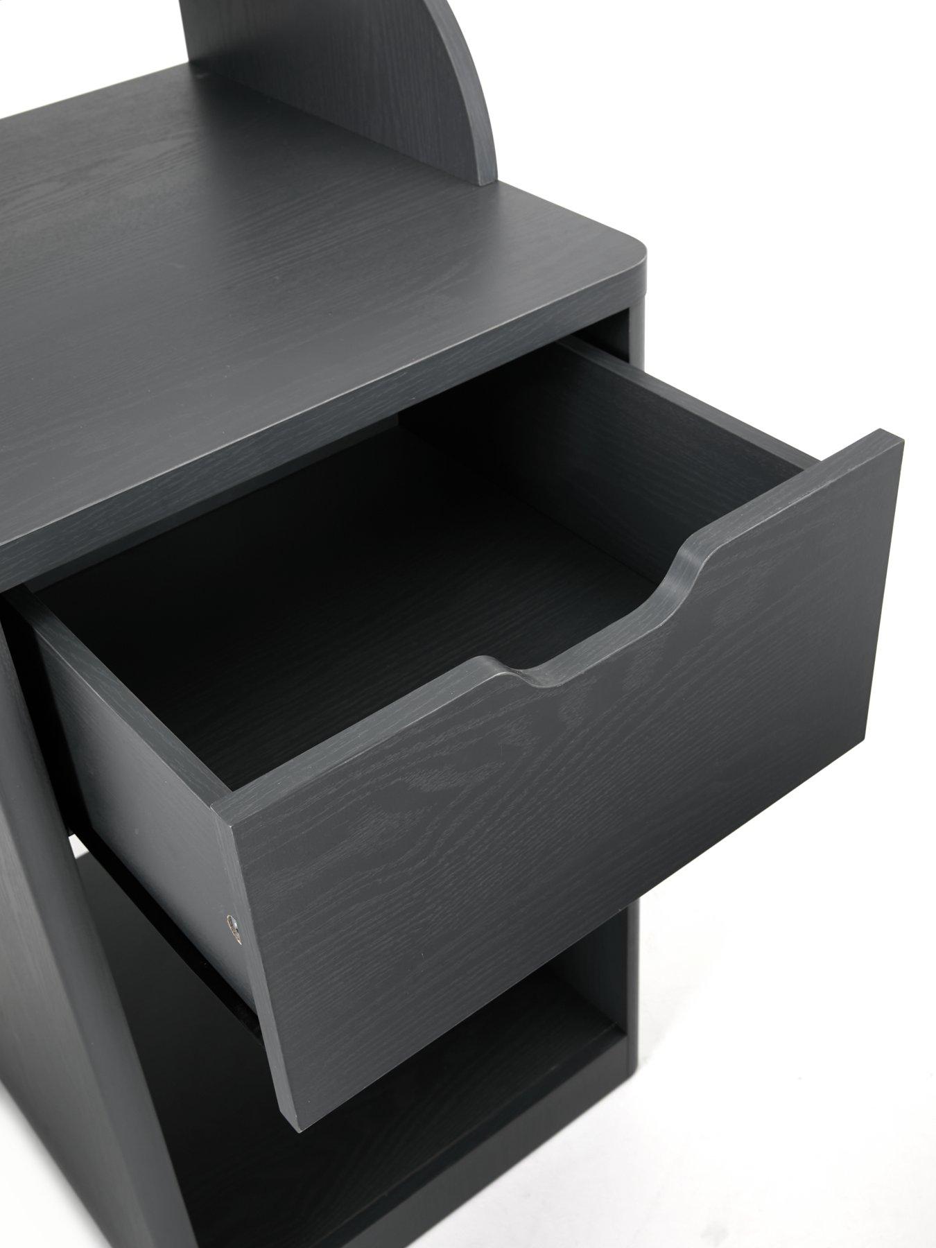 Image 6 of 6 of The Very Collection Aspen Gaming Desk - Dark Grey Oak Effect
