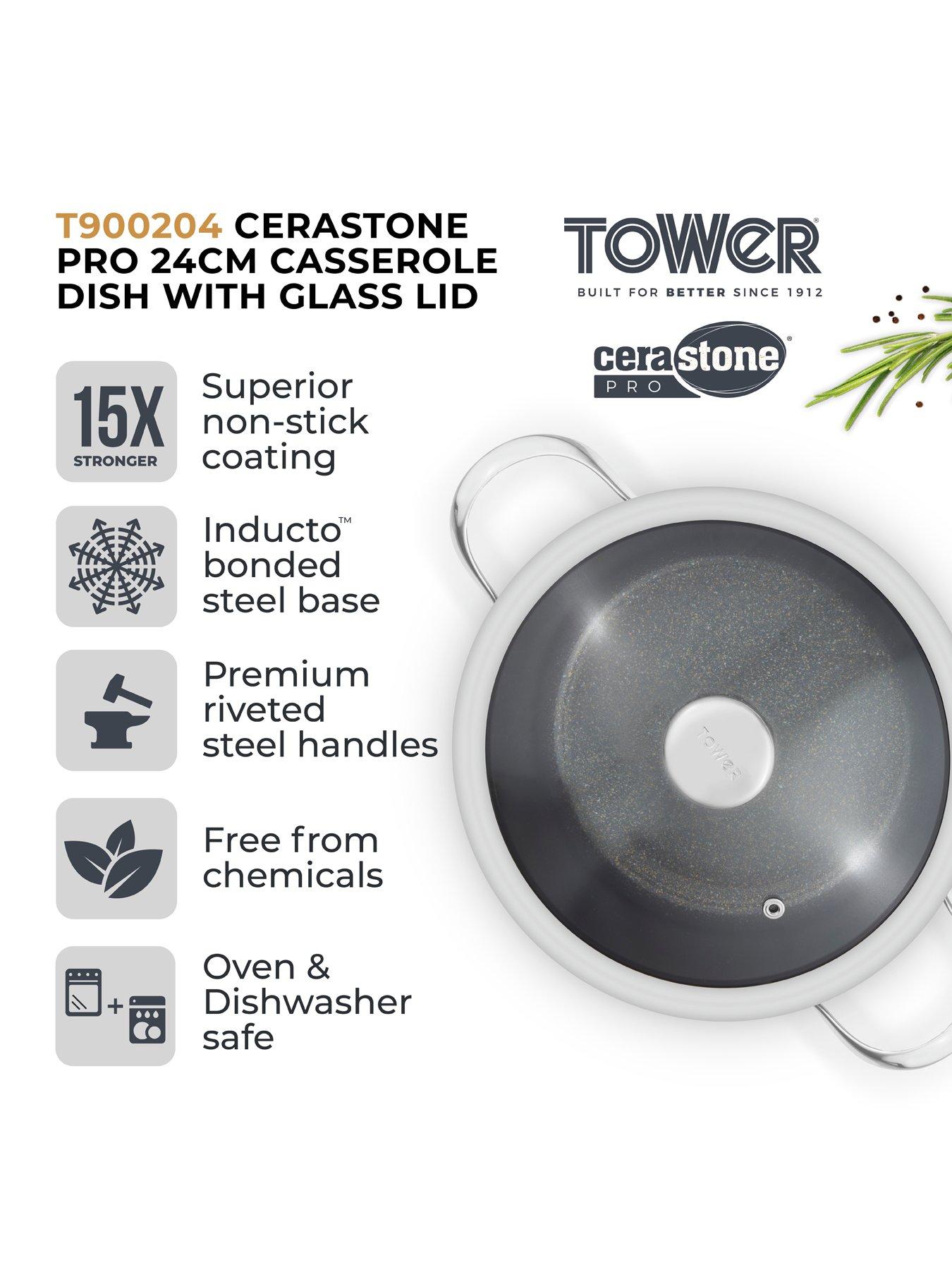 Image 2 of 7 of Tower CeraStone Pro 24 cm Casserole with Lid