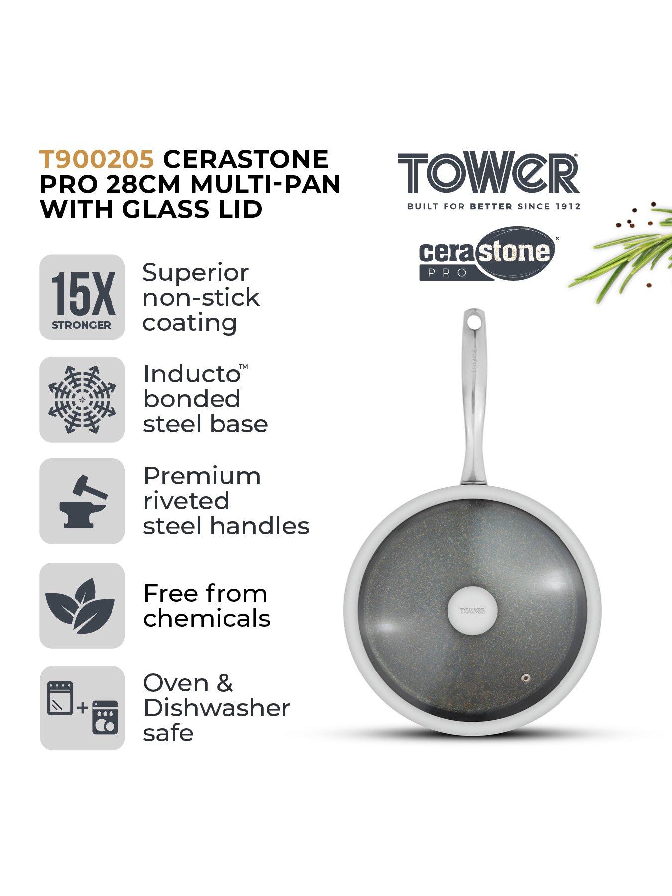 Image 2 of 6 of Tower Cerastone Pro 28 cm Multi-Pan with Lid