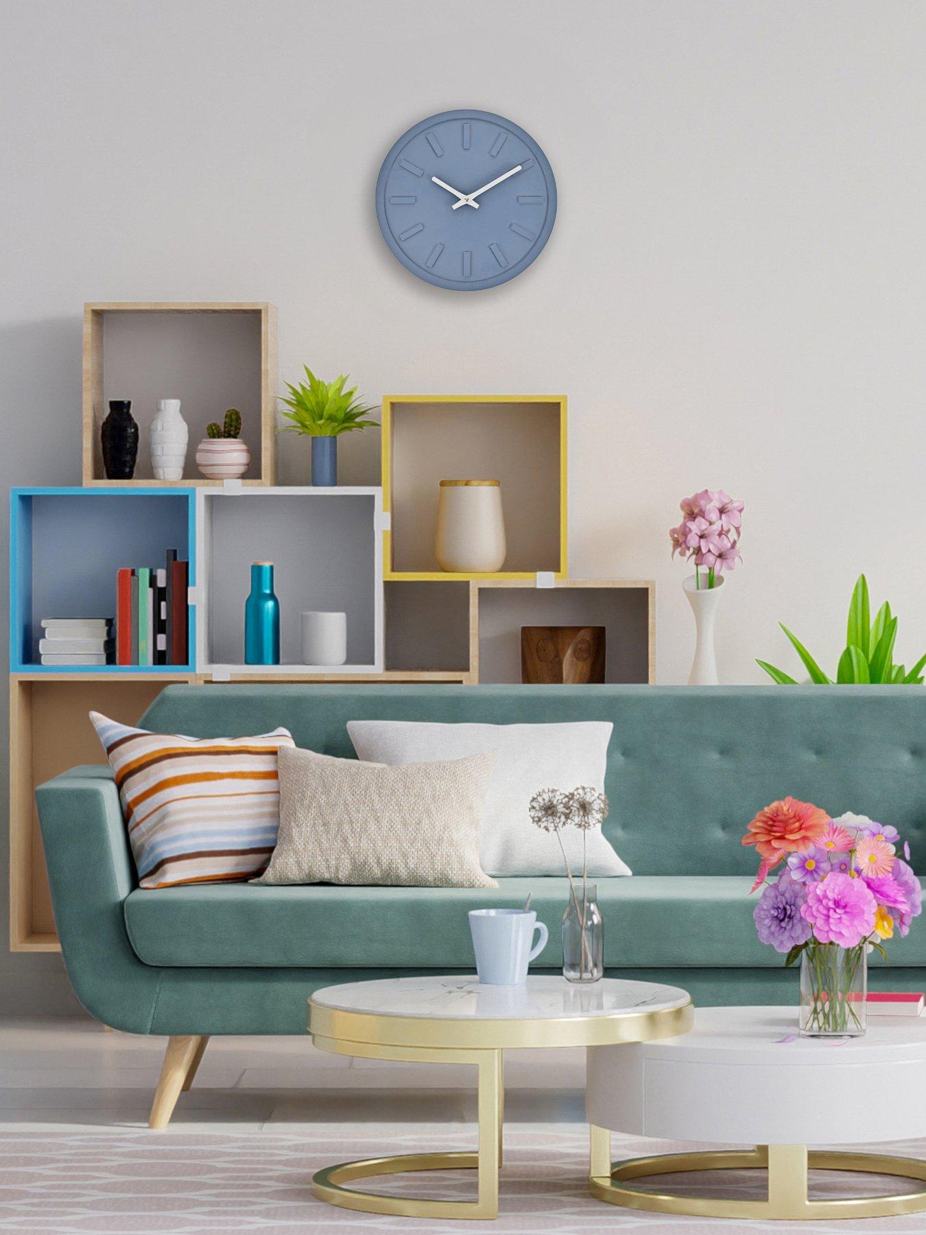 undefined Minimalist Navy Wall Clock