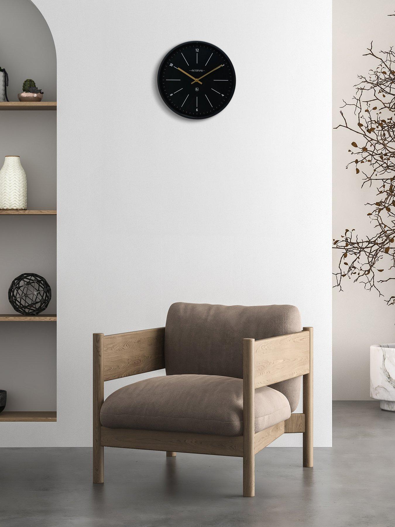 undefined Black Metal Wall Clock