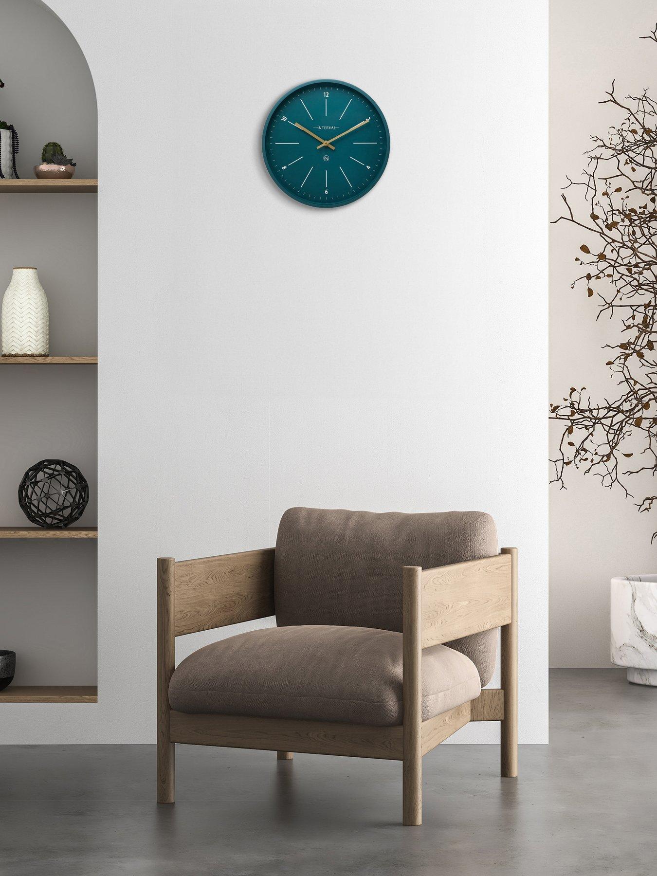interval-emerald-metal-wall-clock