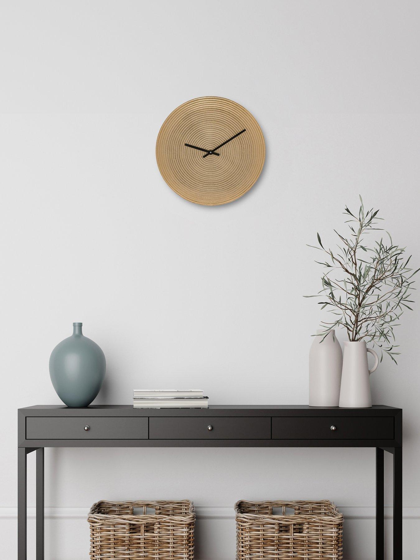 undefined Gold Metal Wall Clock