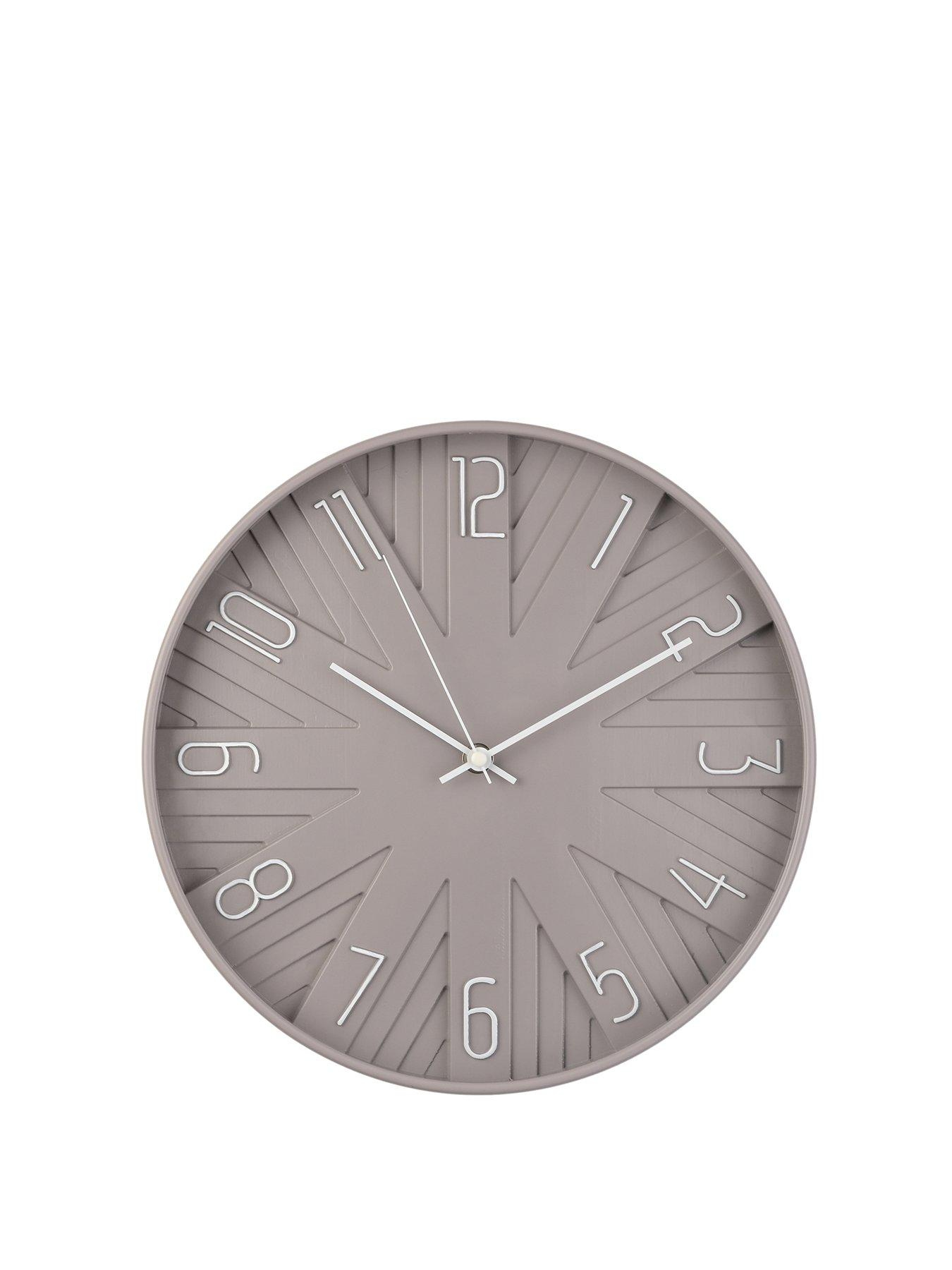 Image 1 of 2 of Hometime Dove Grey Wall Clock - 30cm