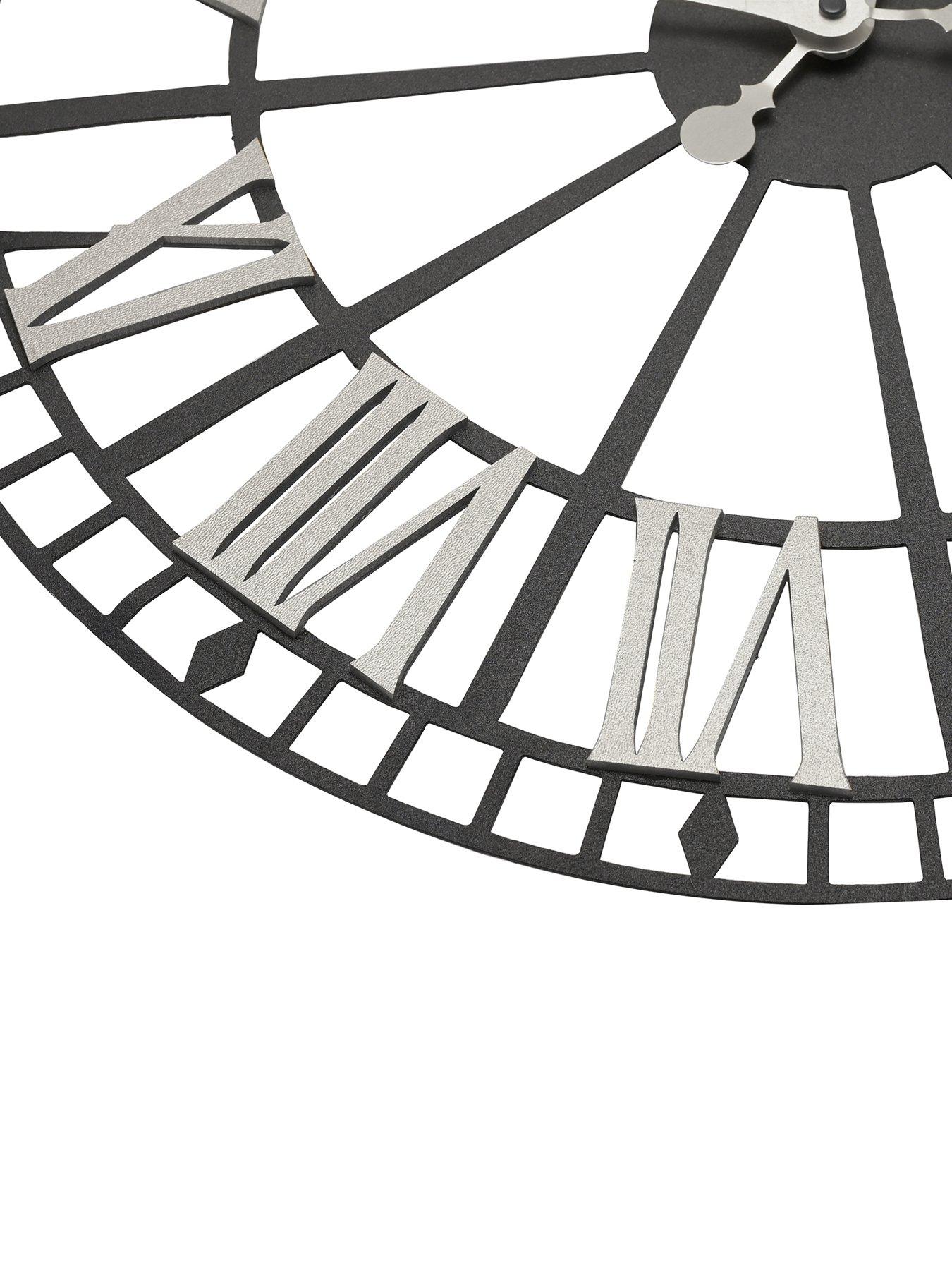 Image 2 of 2 of Hometime Retro Metal Skeleton Wall Clock&nbsp;