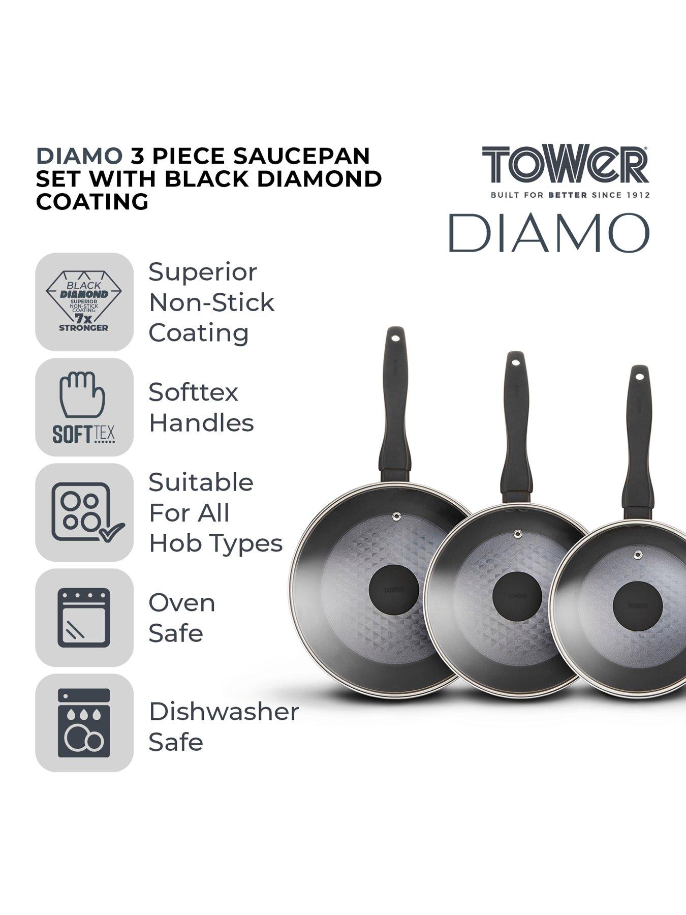 Image 3 of 8 of Tower Diamo 3-Piece Saucepan Set