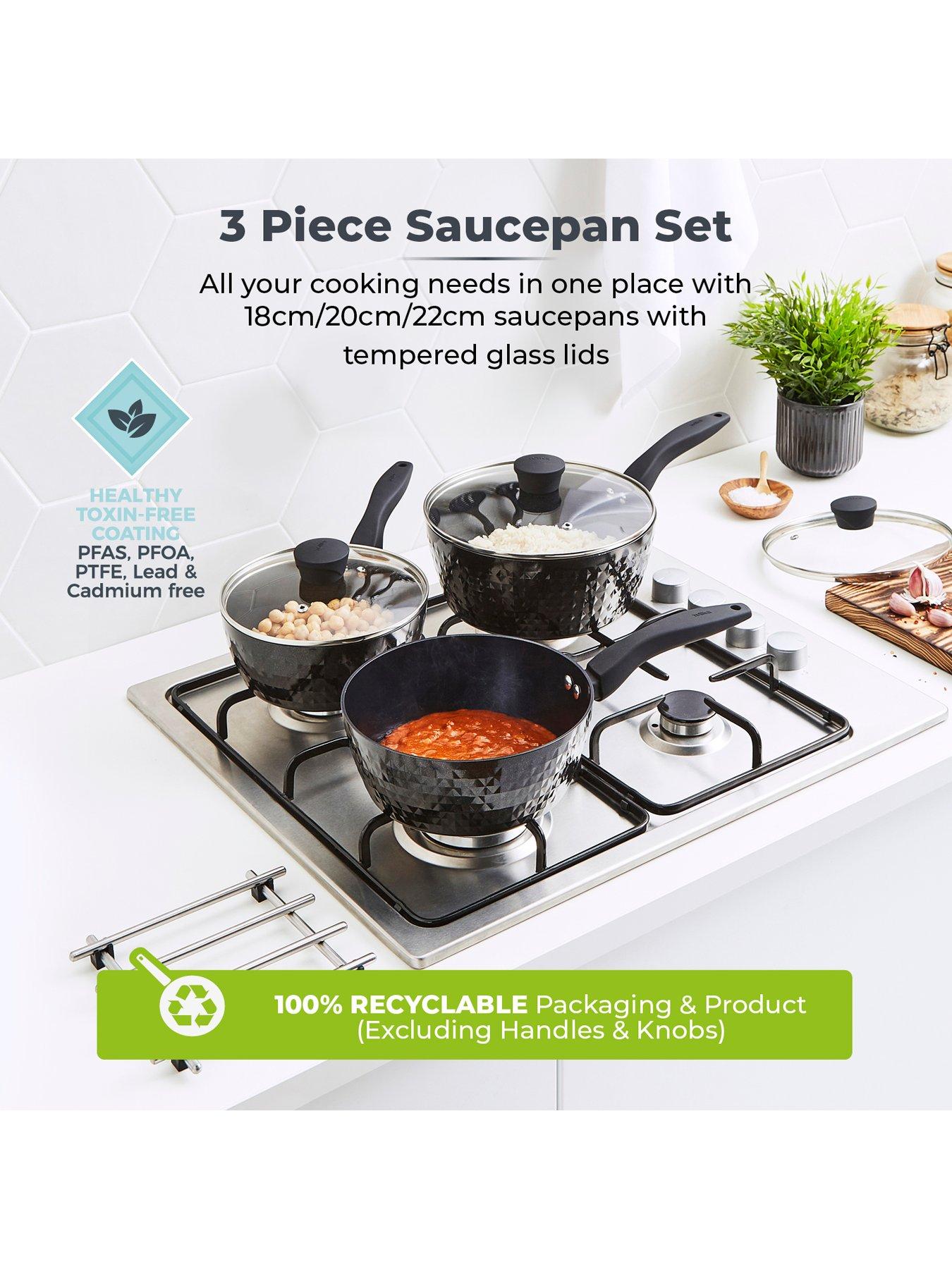 Image 4 of 8 of Tower Diamo 3-Piece Saucepan Set