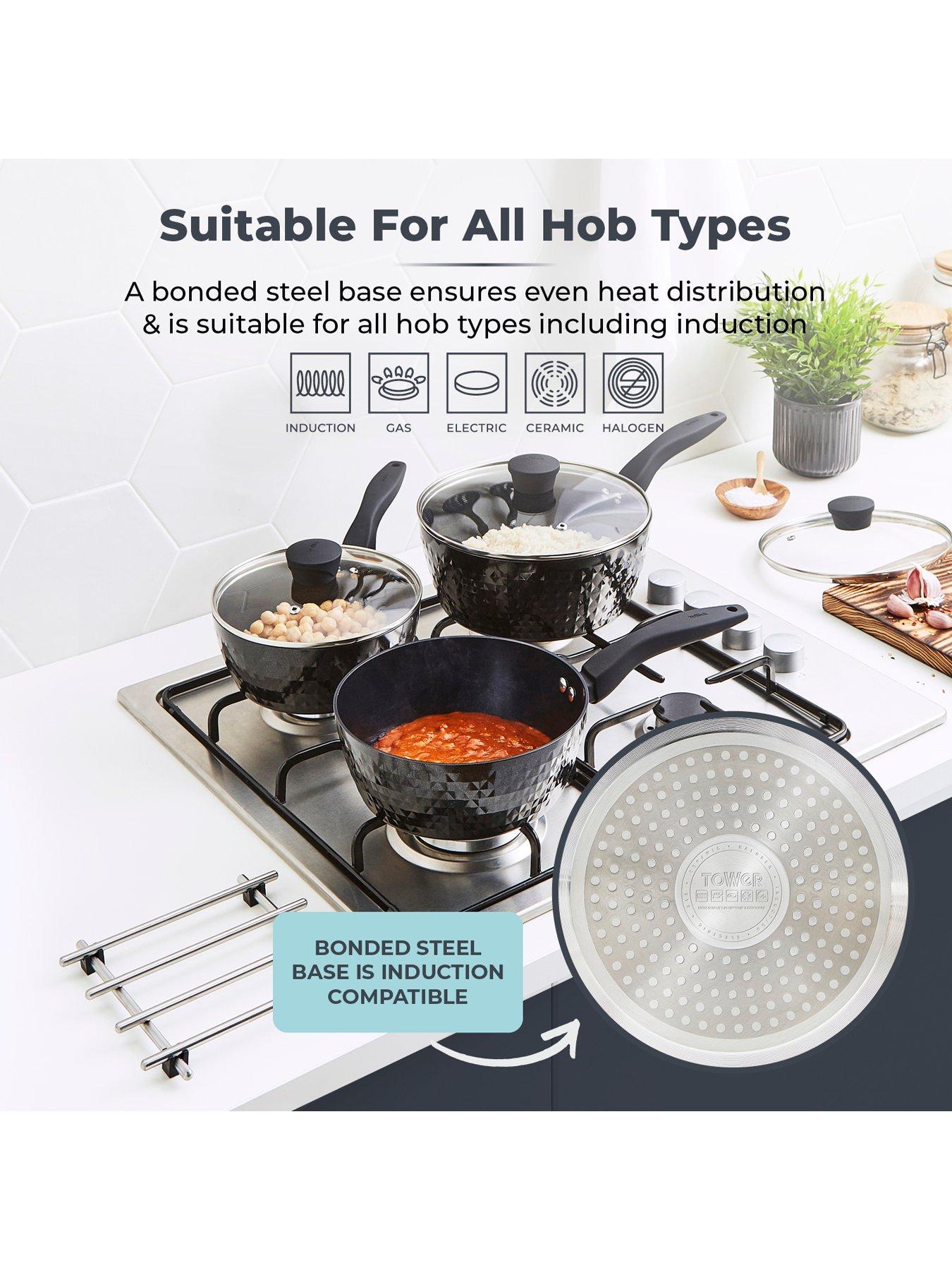 Image 6 of 8 of Tower Diamo 3-Piece Saucepan Set