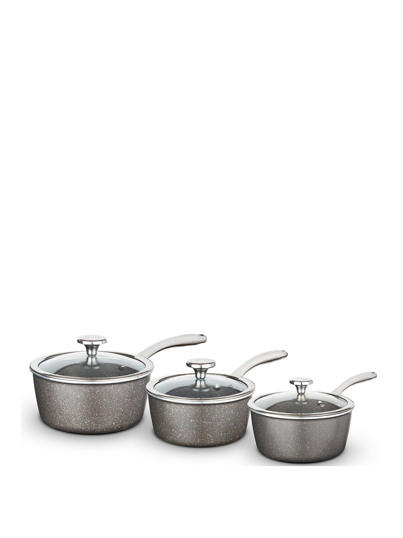 Image 1 of 7 of Tower Cerastone Pro 3-Piece Saucepan Set