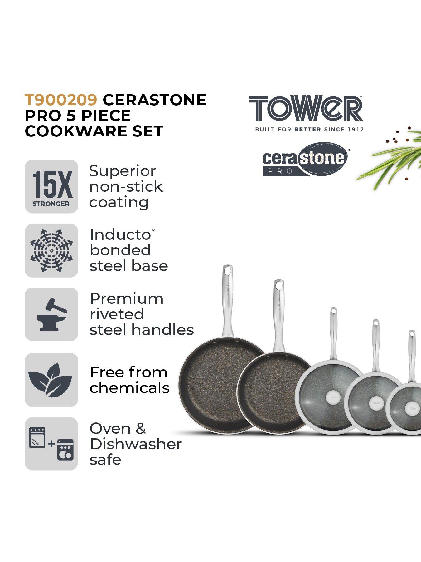Image 2 of 7 of Tower Cerastone Pro 5-Piece Pan Set
