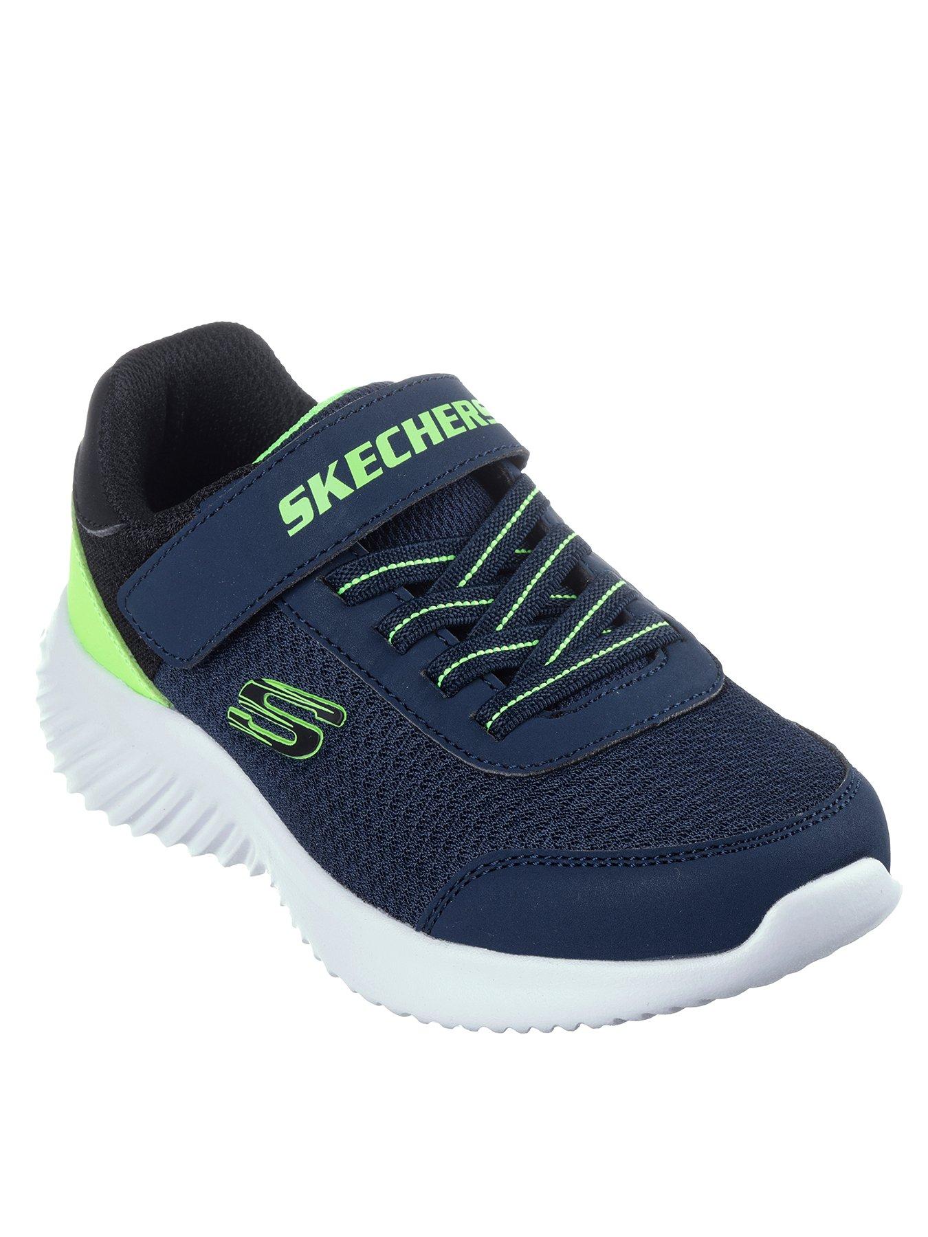 skechers-boys-bounder-lightweight-trainer-navystillFront