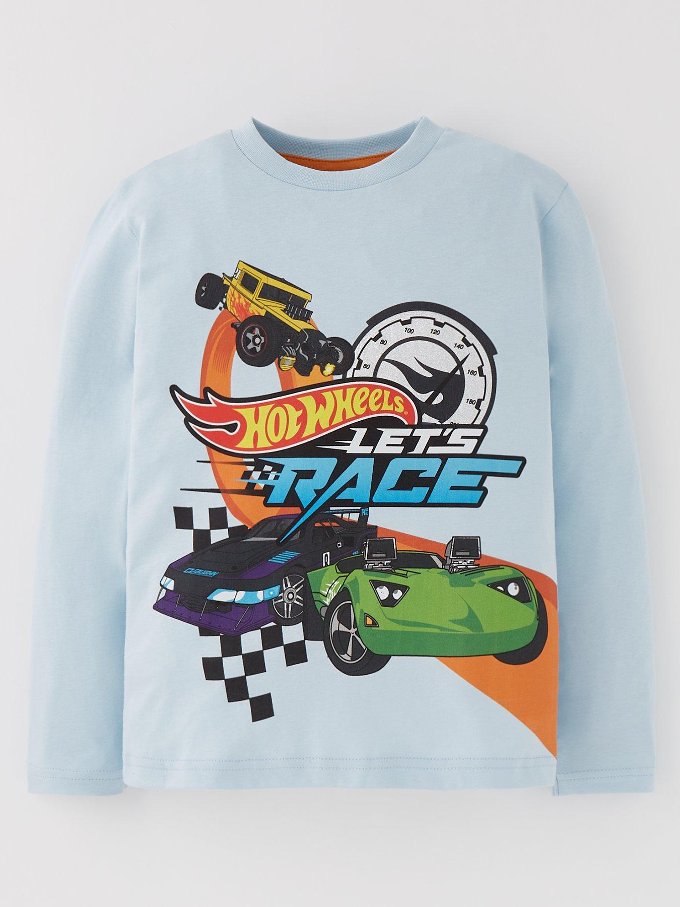 hot-wheels-lets-race-long-sleeve-t-shirt-blue