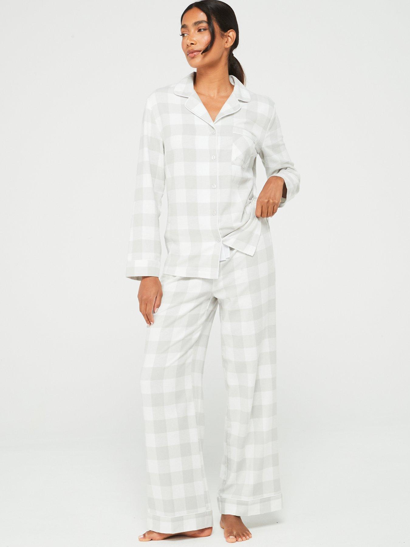 v-by-very-womens-family-christmas-pj-grey-check-revere-set-greydetail