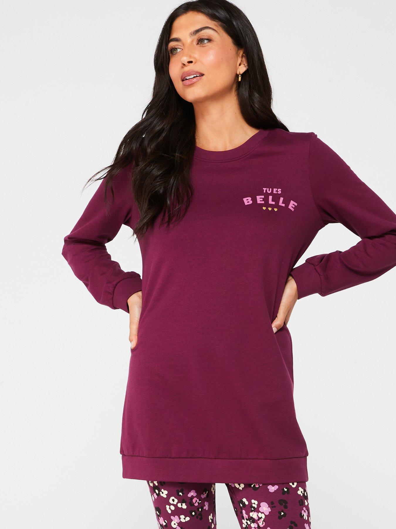 v-by-very-long-sleeve-slogan-sweat-and-legging-pj-set