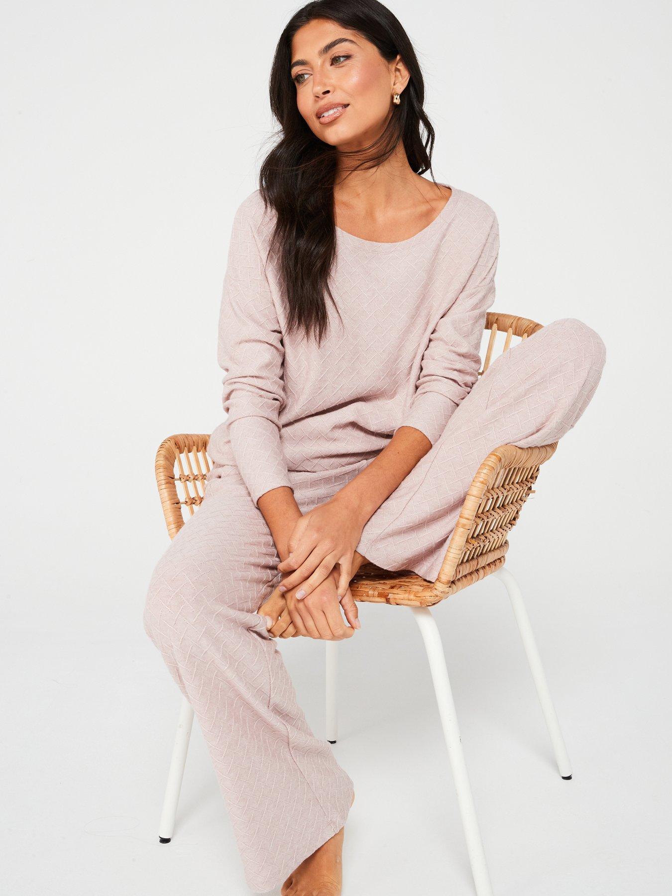 v-by-very-textured-long-sleeve-crew-neck-with-wide-leg-pj-setoutfit