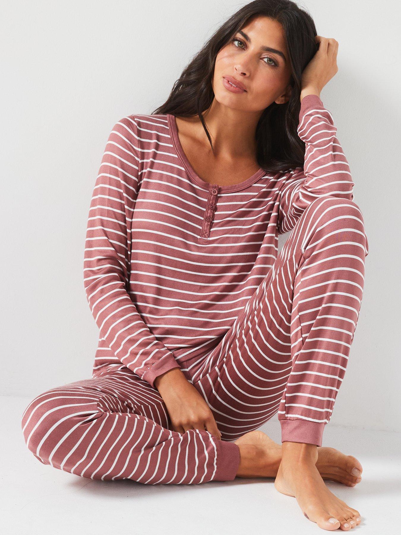 everyday-henley-stripe-berry-top-and-sim-leg-pj-setoutfit