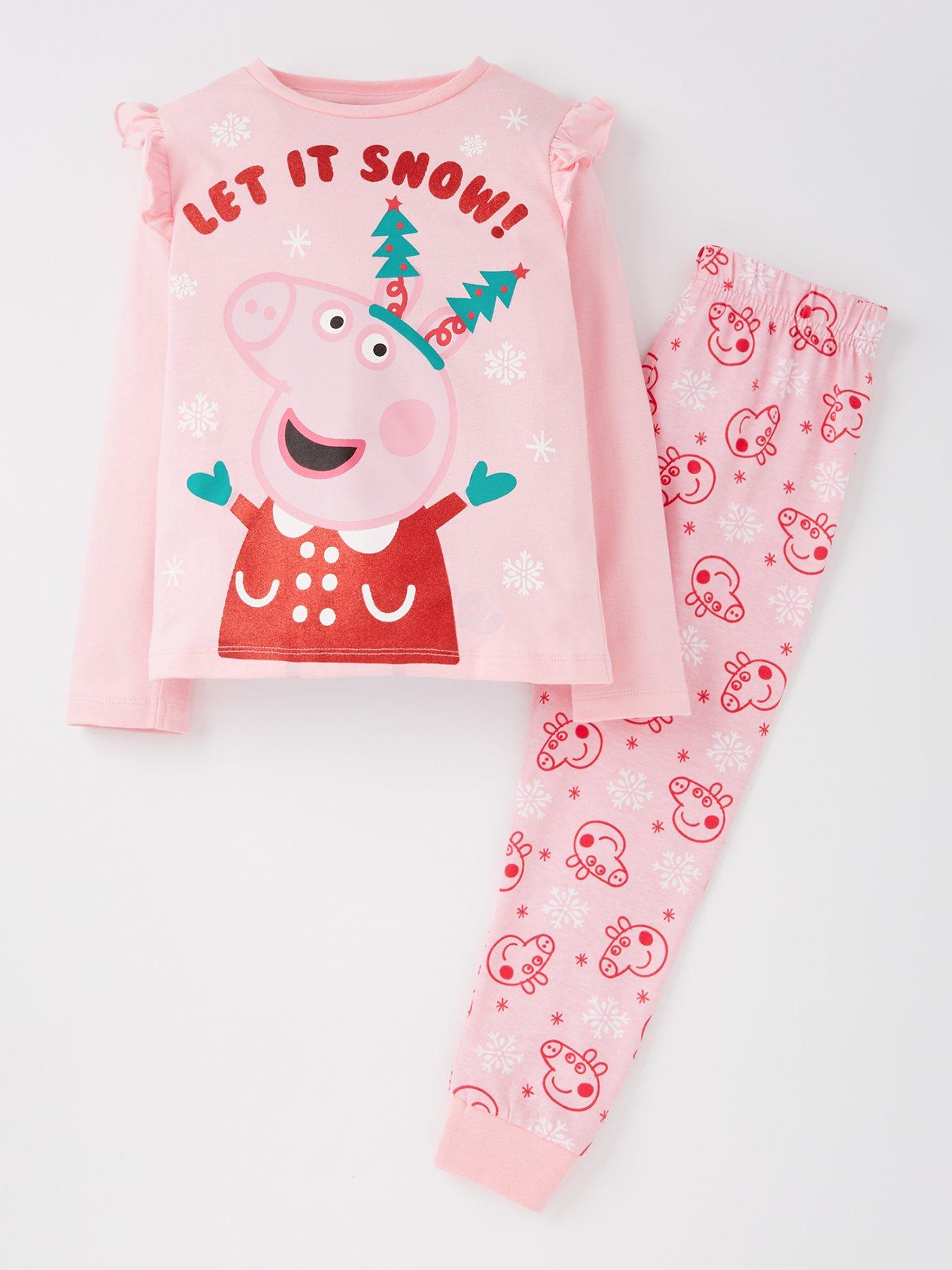 peppa-pig-christmas-frill-sleeve-pyjamas-pink