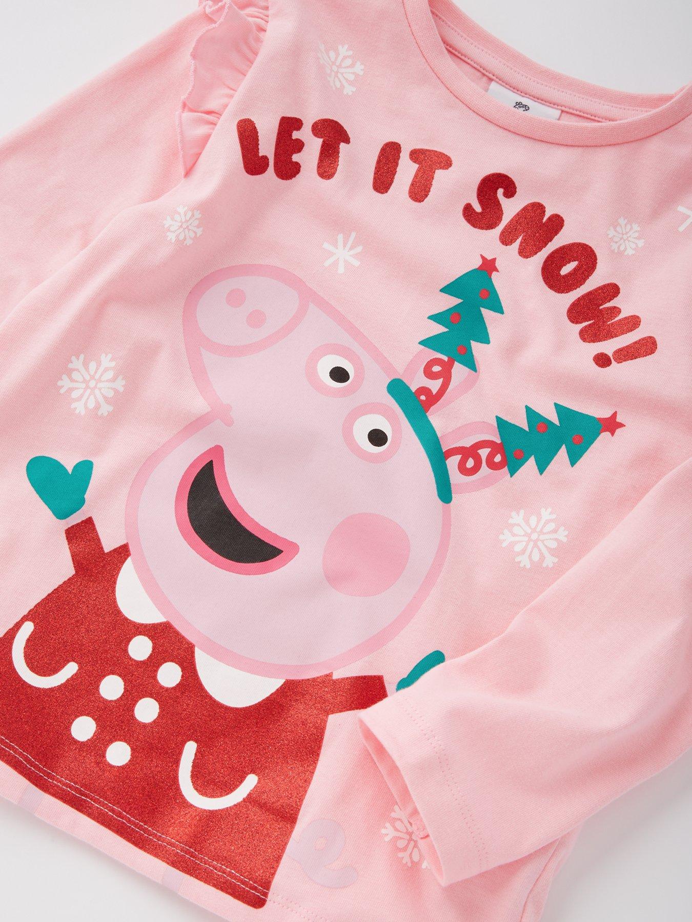 peppa-pig-christmas-frill-sleeve-pyjamas-pinkoutfit