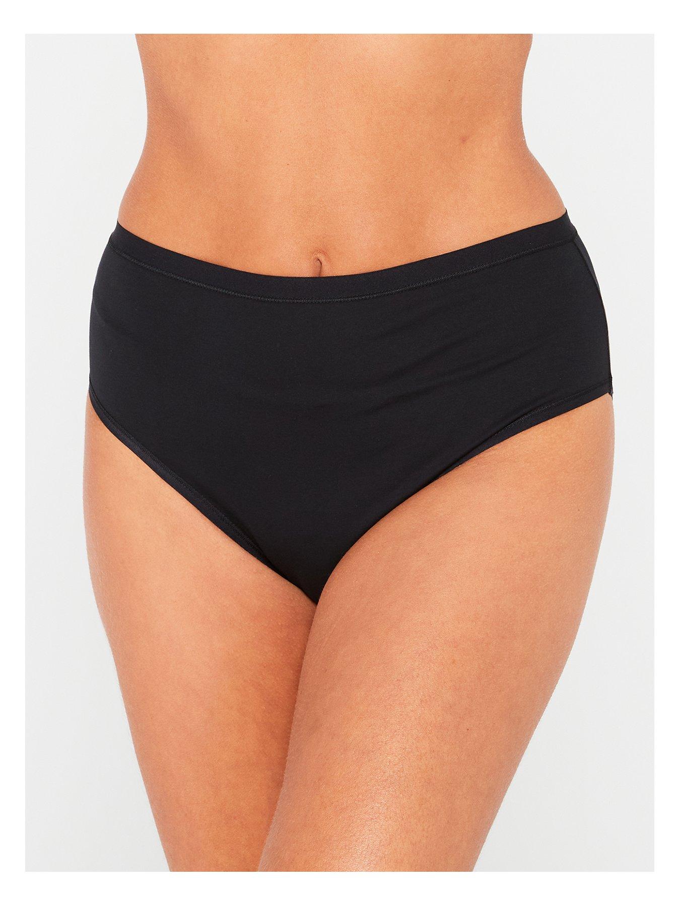 Image 2 of 4 of Everyday 5pk Plain Cotton Full High Waisted Briefs