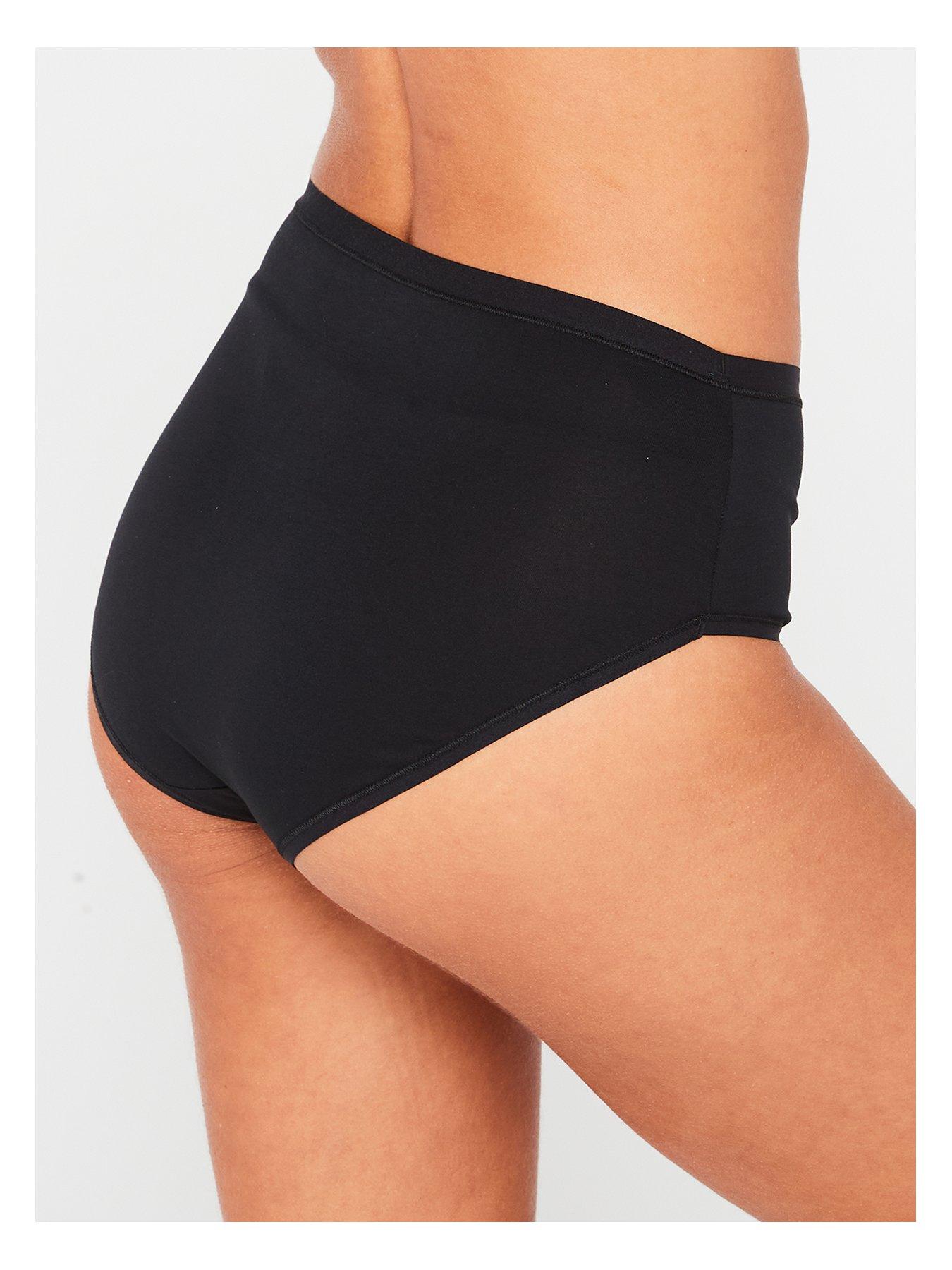 Image 3 of 4 of Everyday 5pk Plain Cotton Full High Waisted Briefs