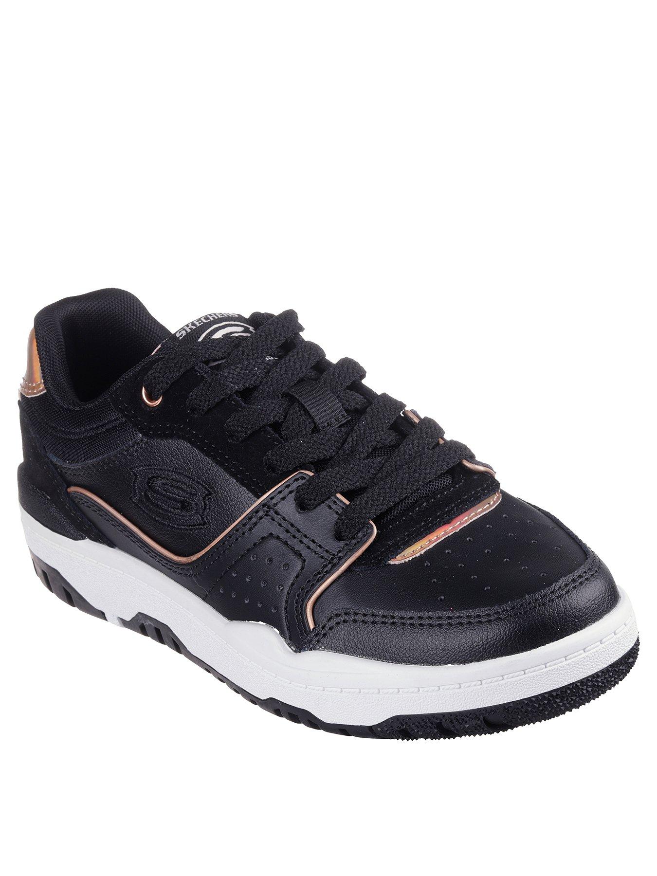 skechers-girls-skx-228-lace-up-embossed-logo-trainerstillFront