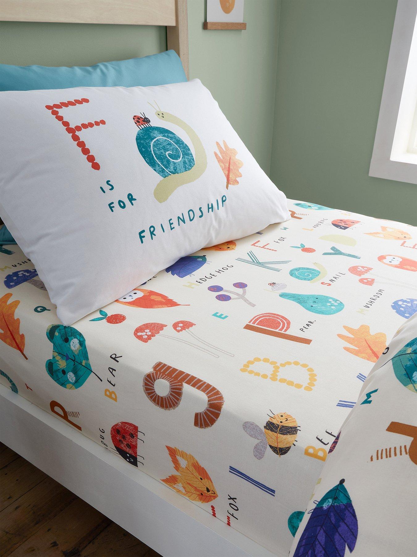 catherine-lansfield-woodland-alphabet-fitted-sheet-multi