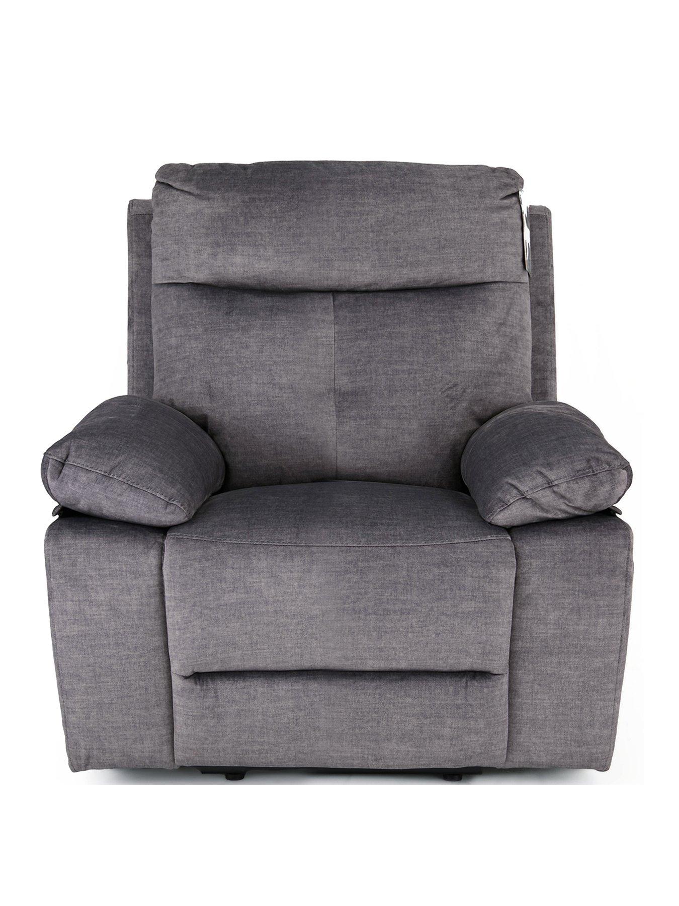 Image 2 of 7 of The Very Collection Ivana Fabric Power Recliner Armchair with USB Charging and Storage