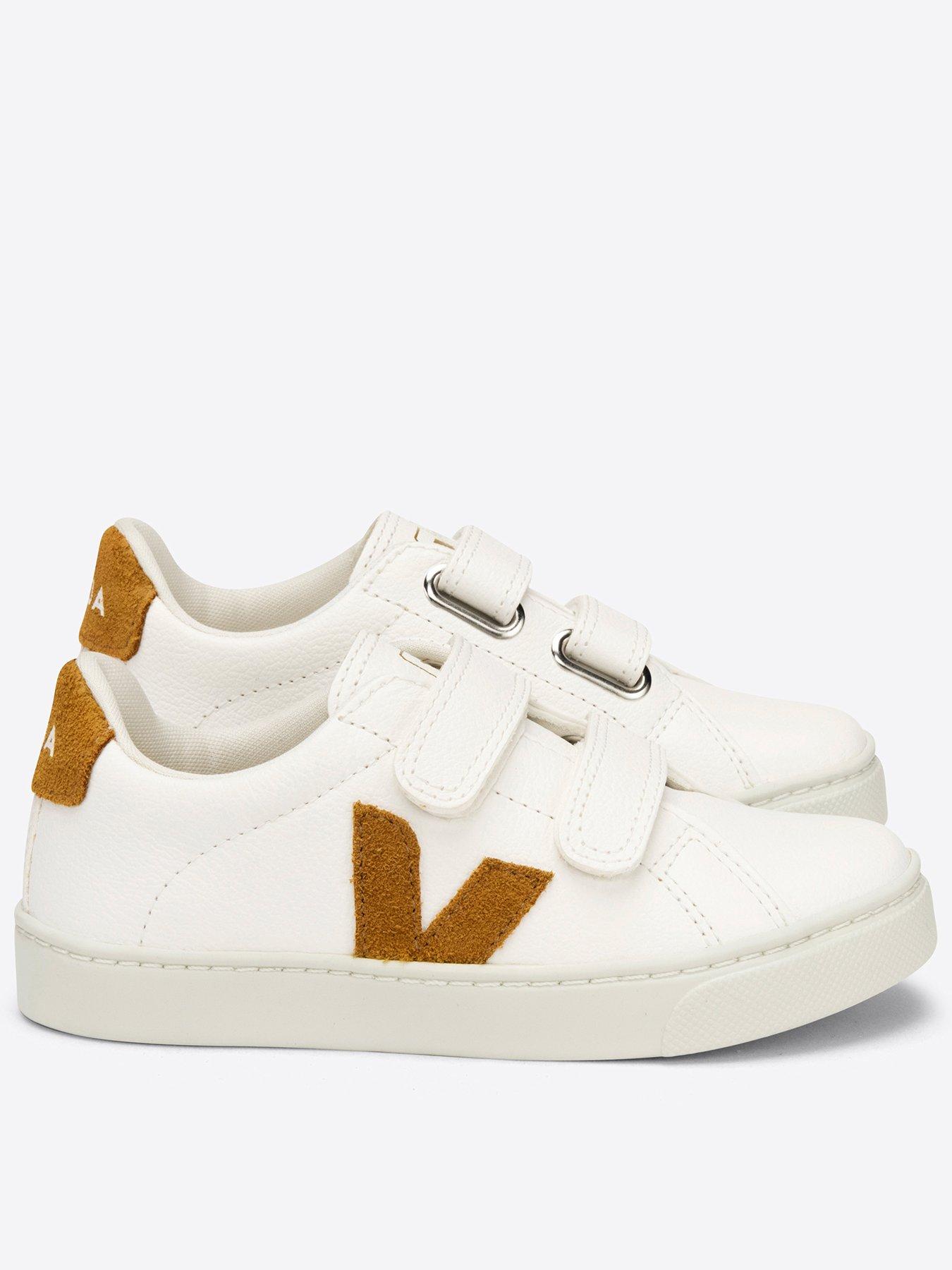undefined Kid's Esplar Trainers - White/Brown