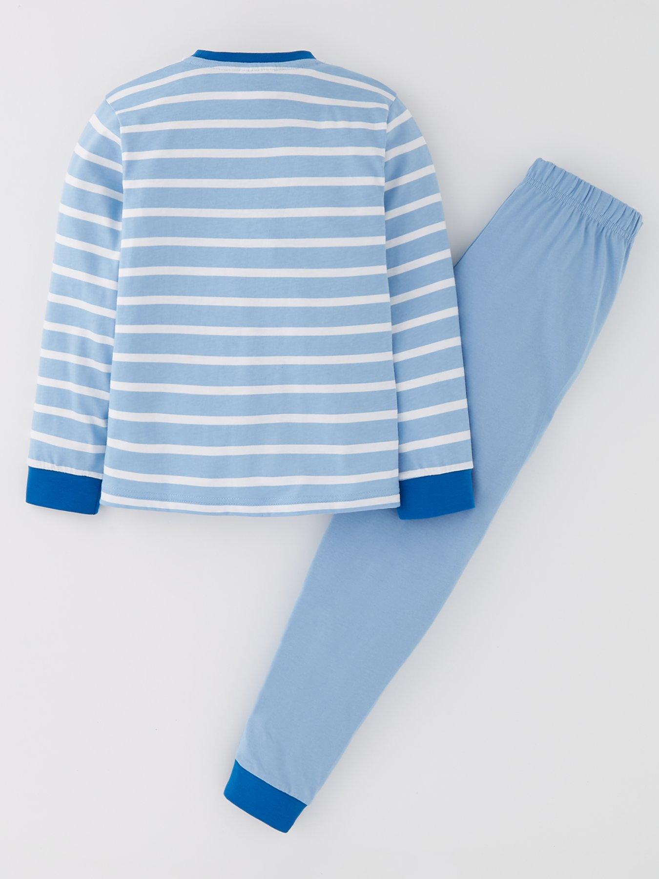 Image 2 of 4 of Hey Duggee Stripe Long Sleeve Pyjamas - Blue