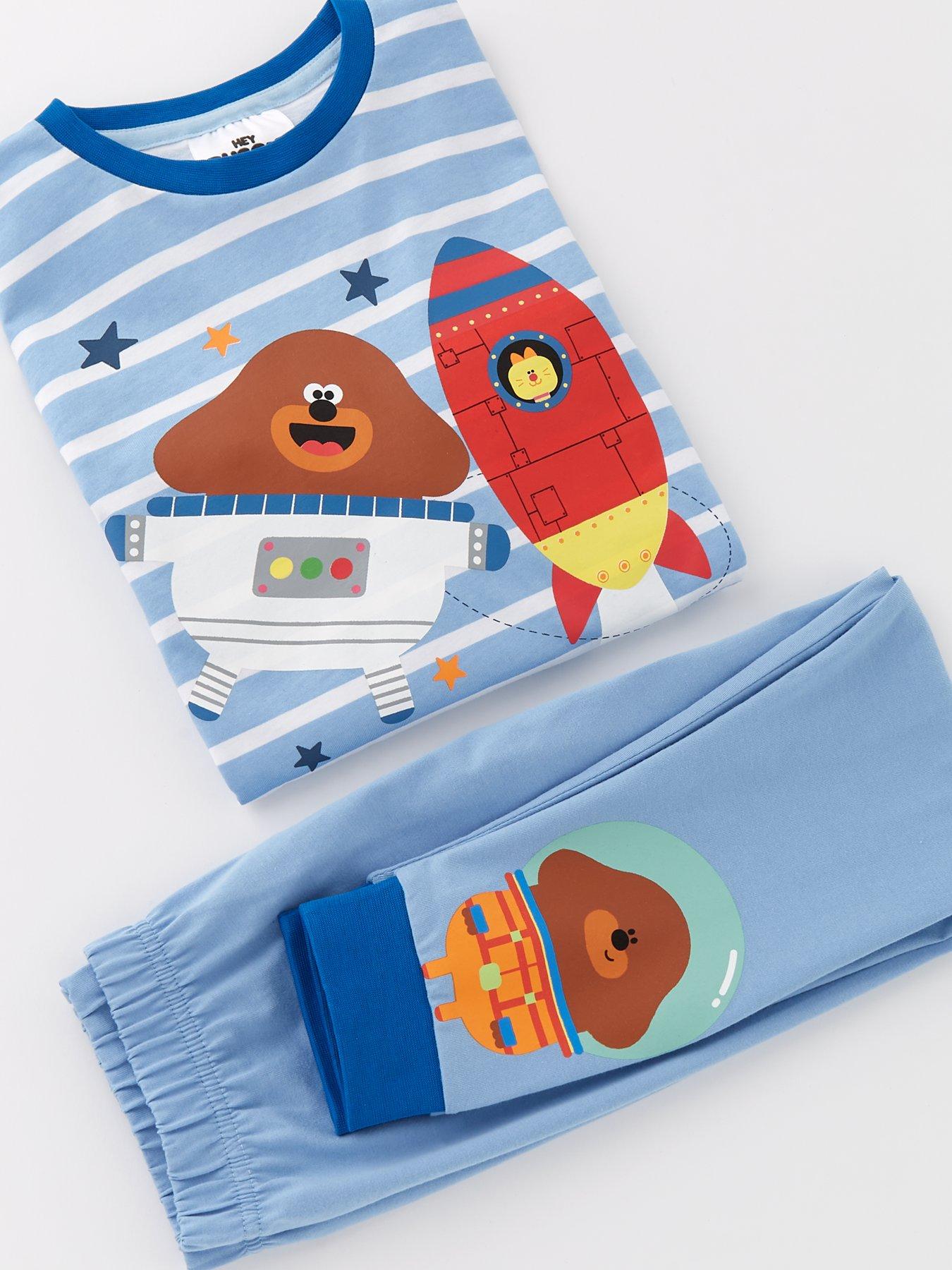 Image 4 of 4 of Hey Duggee Stripe Long Sleeve Pyjamas - Blue
