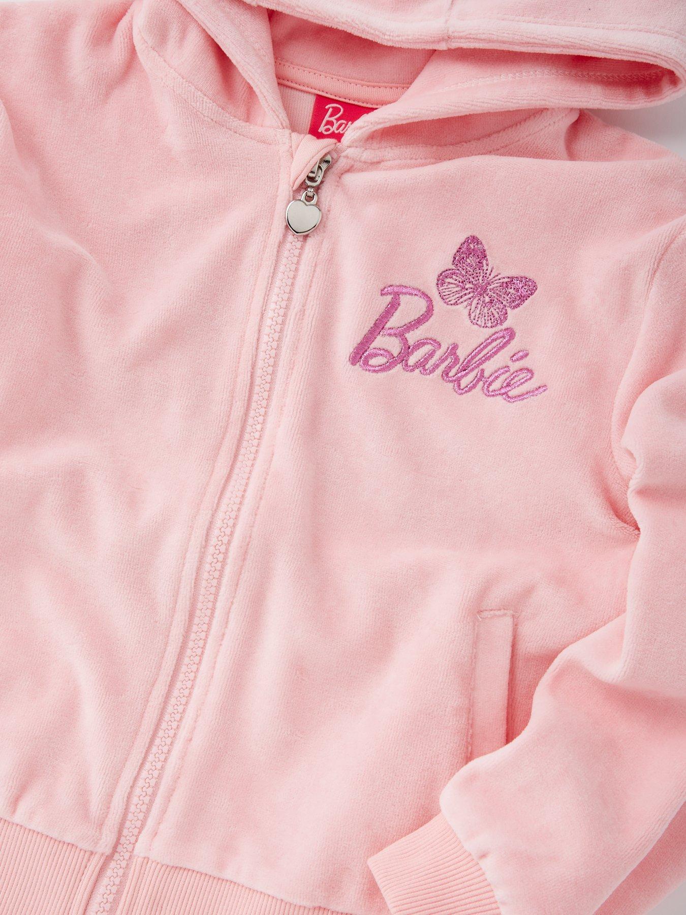 barbie-2-piece-velour-tracksuit-pinkoutfit