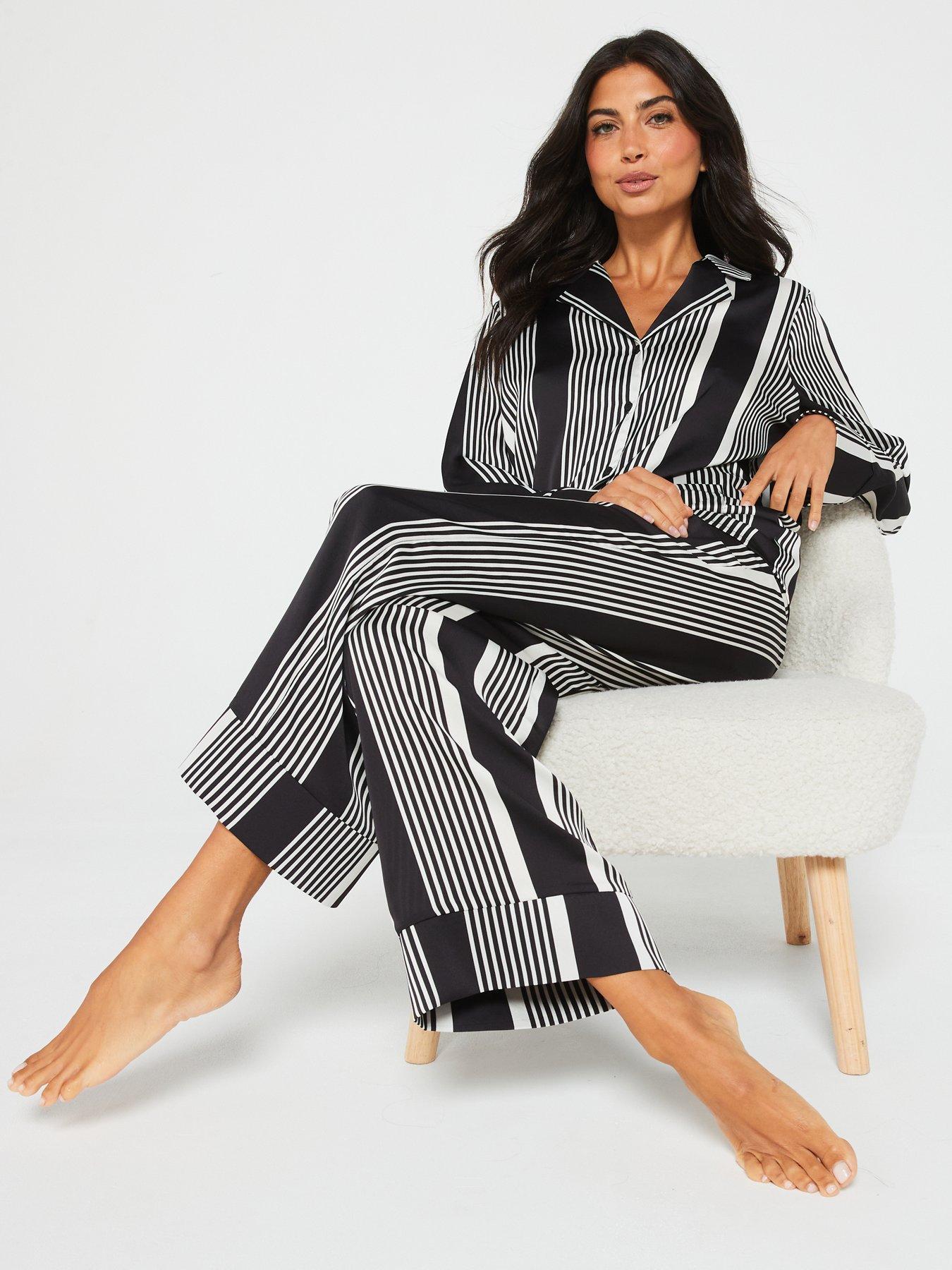 v-by-very-mono-stripe-satin-revere-pj-setoutfit