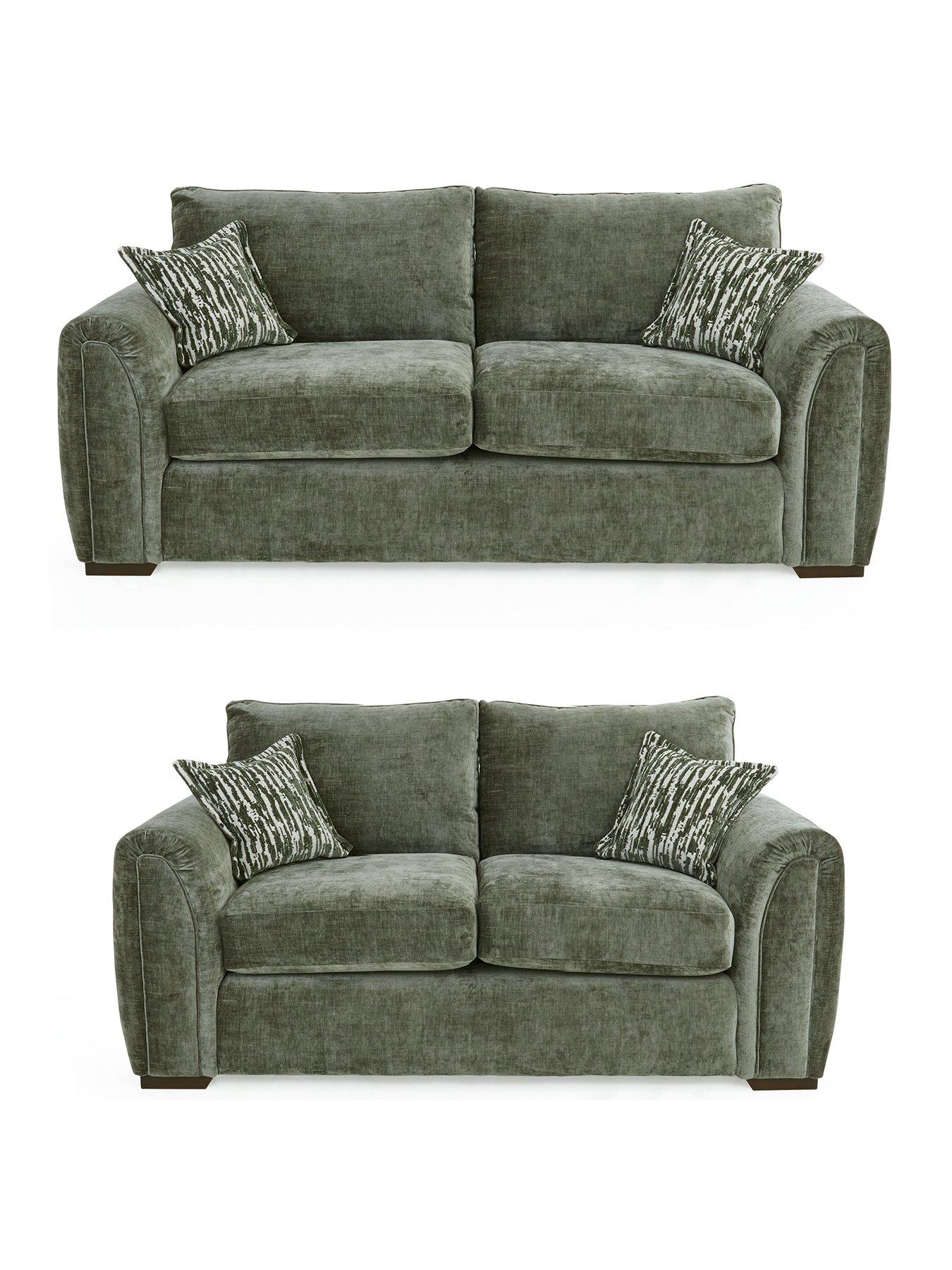 Very Home Layla Fabric 3 + 2 Seater Sofa Set (Buy  &  SAVE!) - Made to Order in the UK
