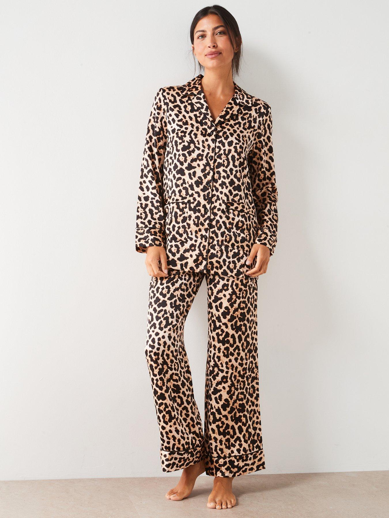 v-by-very-leopard-satin-revere-pj-set