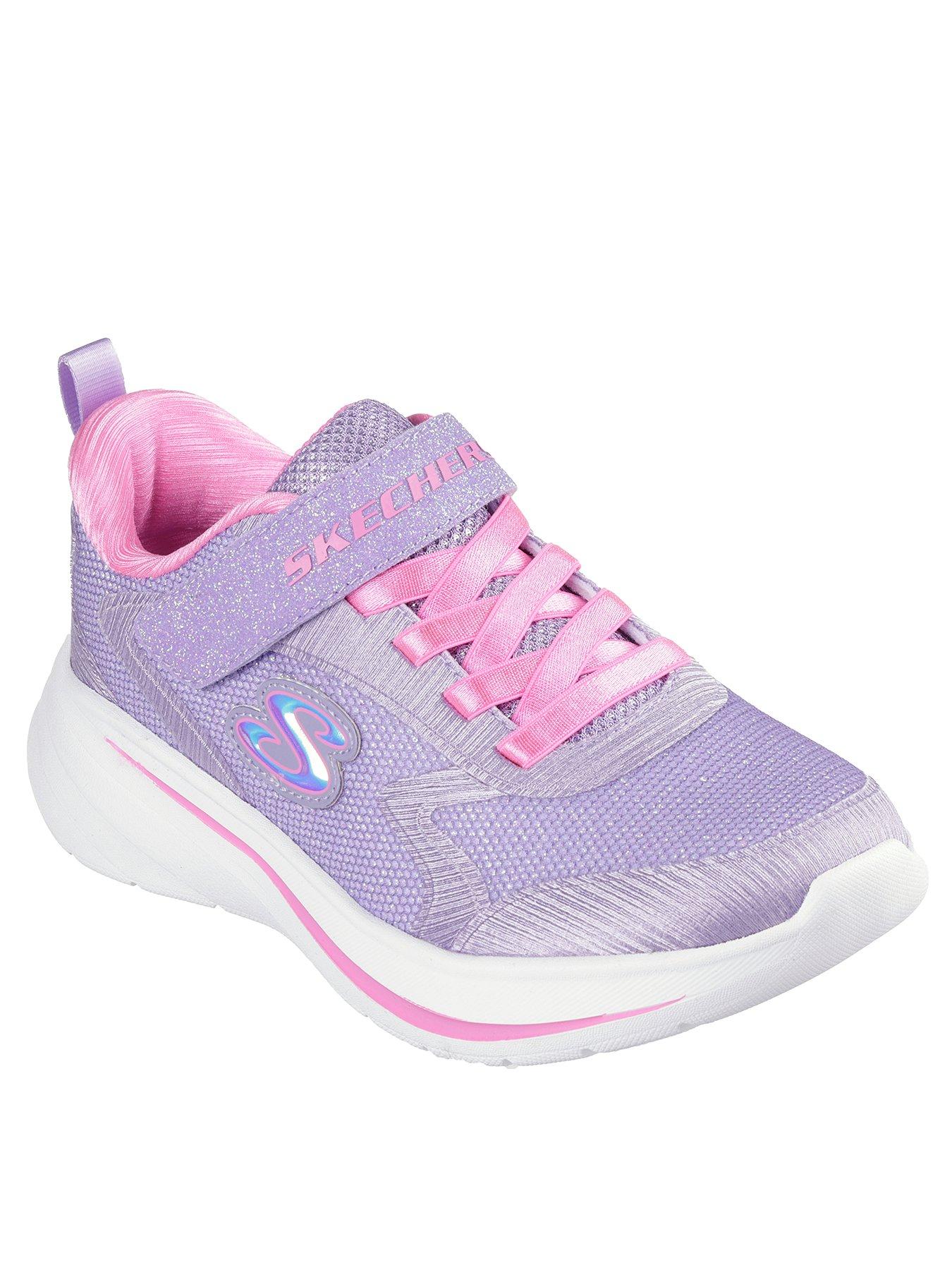 skechers-girls-wave-92-sparkle-mesh-trainerstillFront