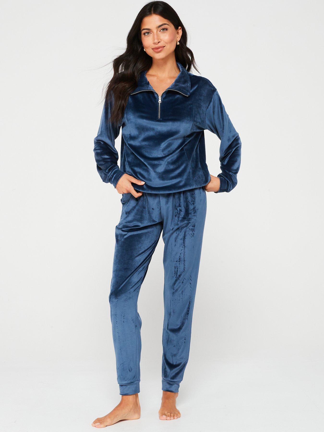 v-by-very-velour-zip-up-loungewear-set-navy