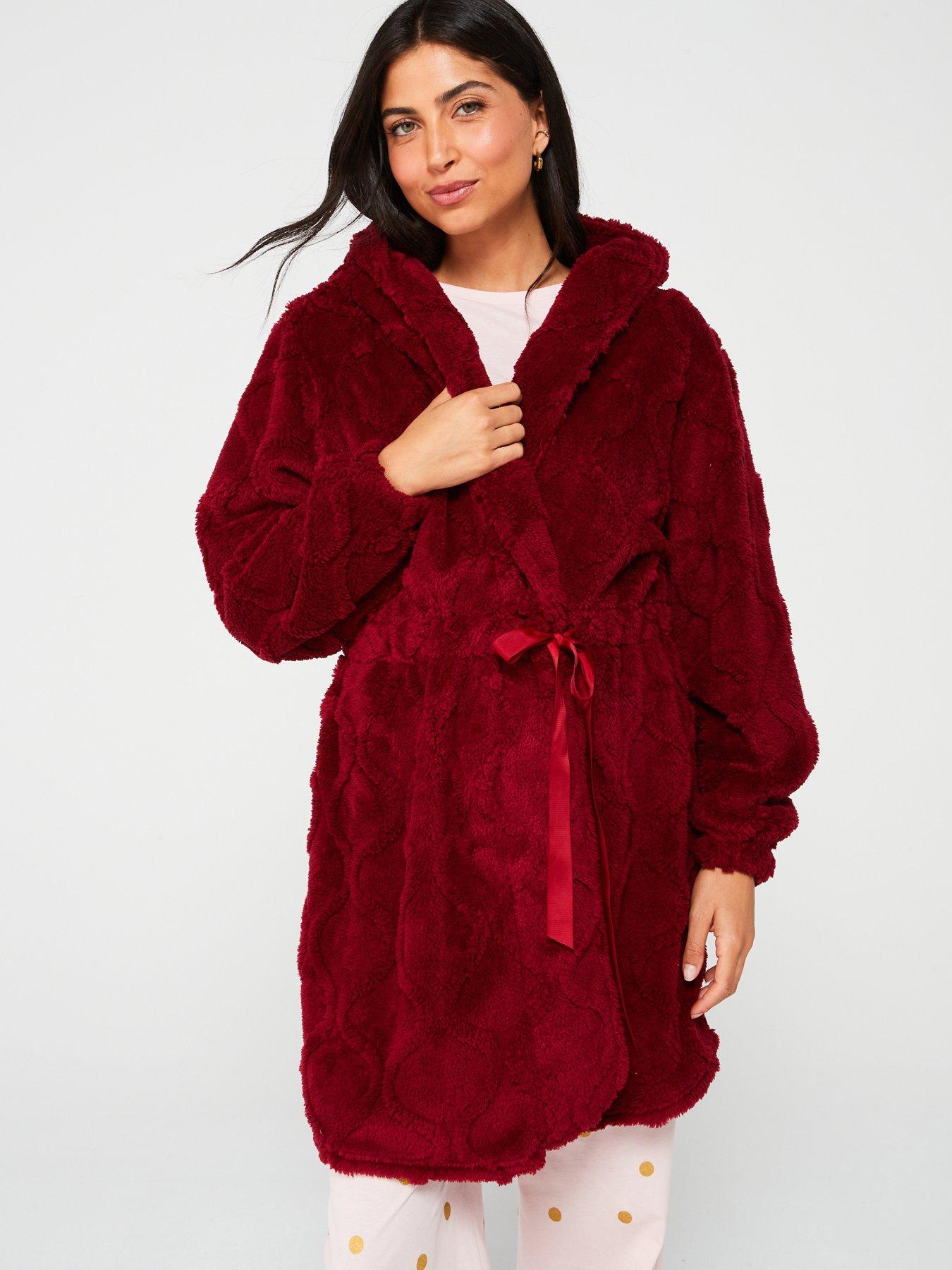 v-by-very-carved-tie-waist-cardigan-robe-red