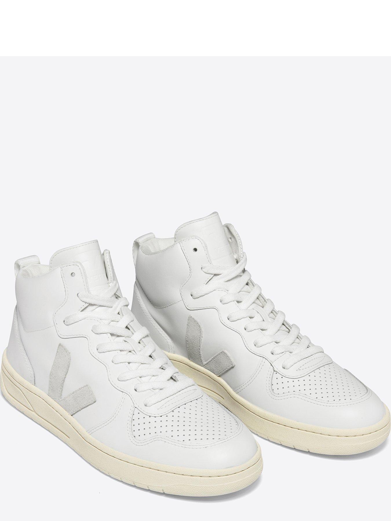 Image 2 of 3 of Veja Women's V-15 Hi Trainers - White