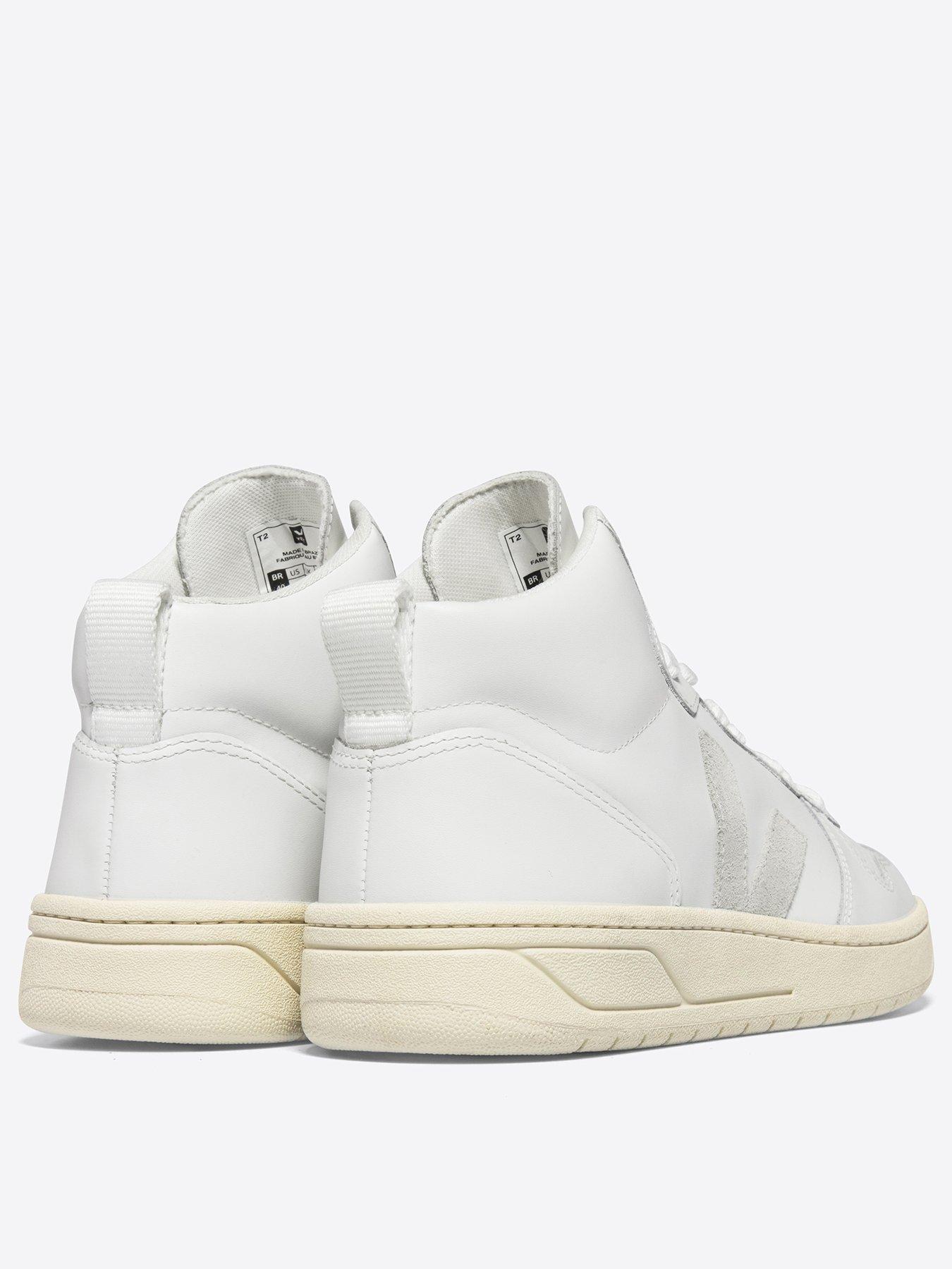 Image 3 of 3 of Veja Women's V-15 Hi Trainers - White