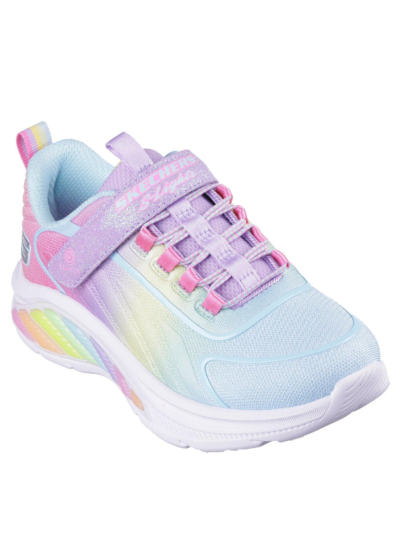 skechers-girls-rainbow-cruisers-ombre-rainbow-trainerstillFront