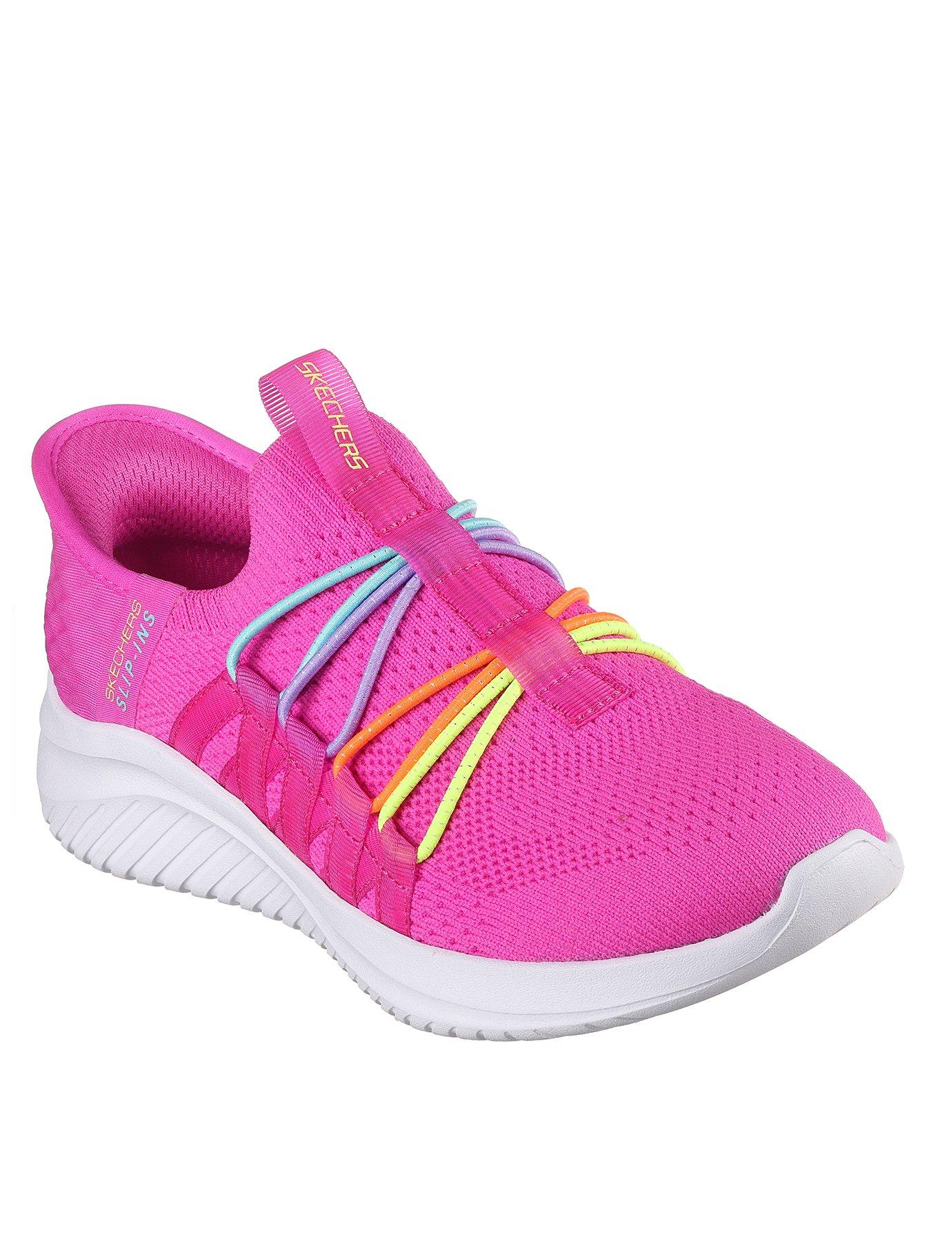 skechers-girls-ultra-flex-30-slip-ins-trainerstillFront