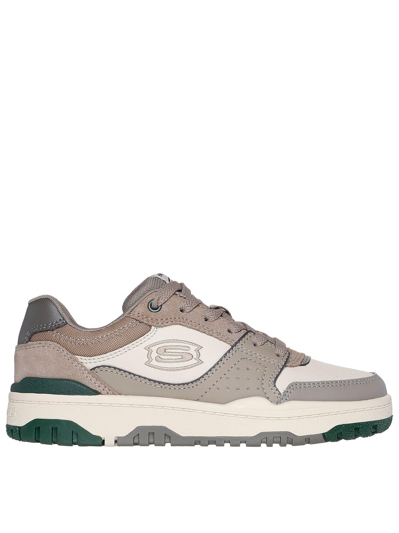 Image of Skechers Skx-228 Lace Up Trainer - Beige