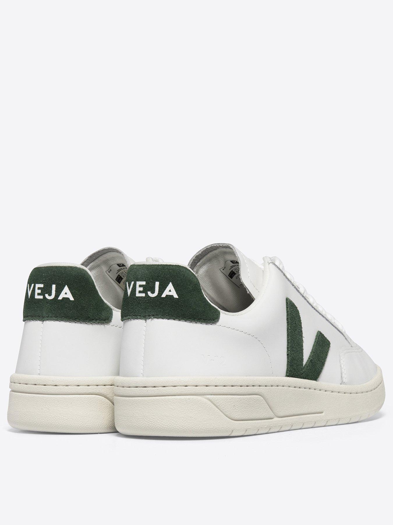 Men s V 12 Trainers White Green