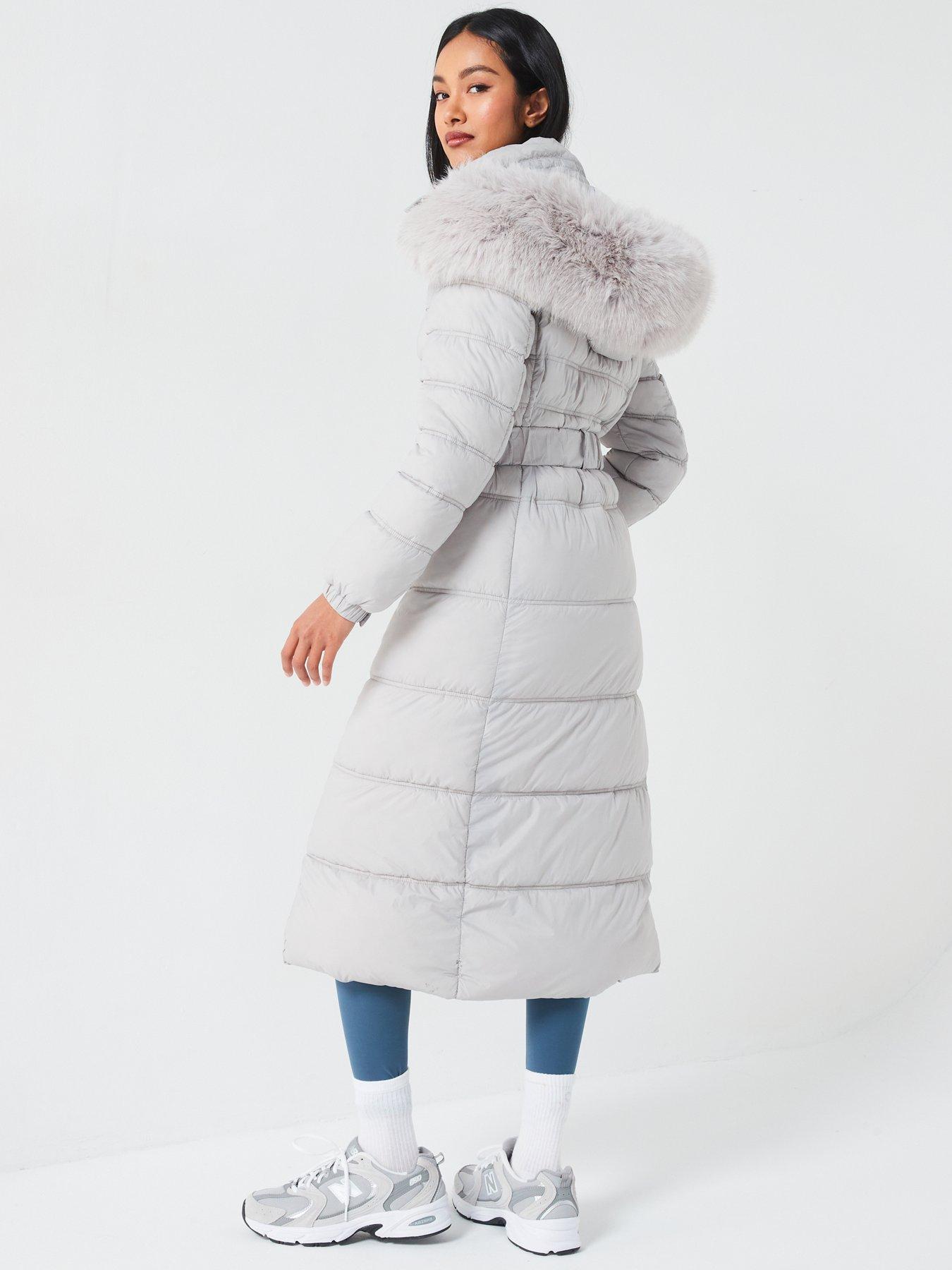 v-by-very-padded-longline-hood-coat-with-faux-fur-trim-greystillFront