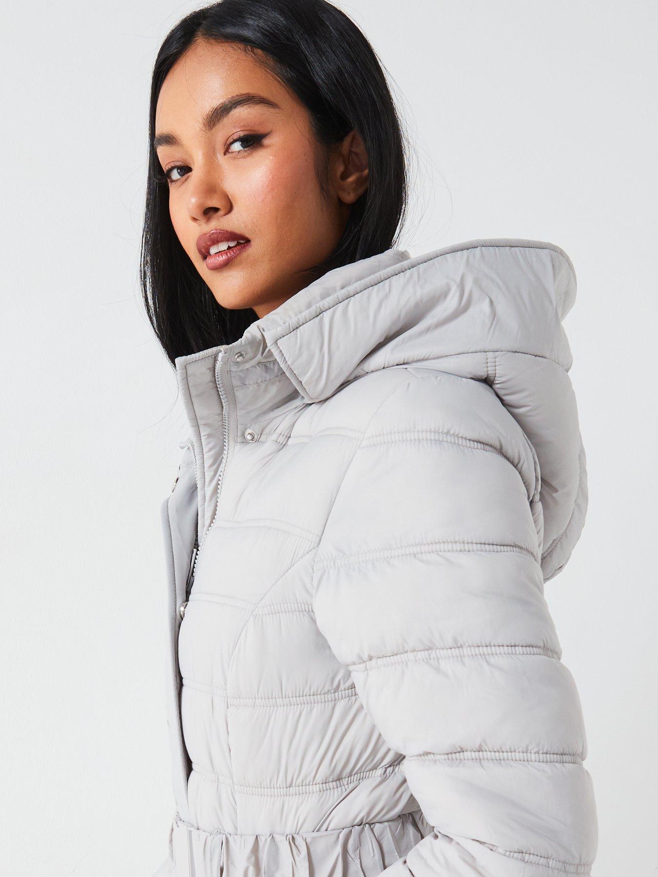 v-by-very-padded-longline-hood-coat-with-faux-fur-trim-greydetail