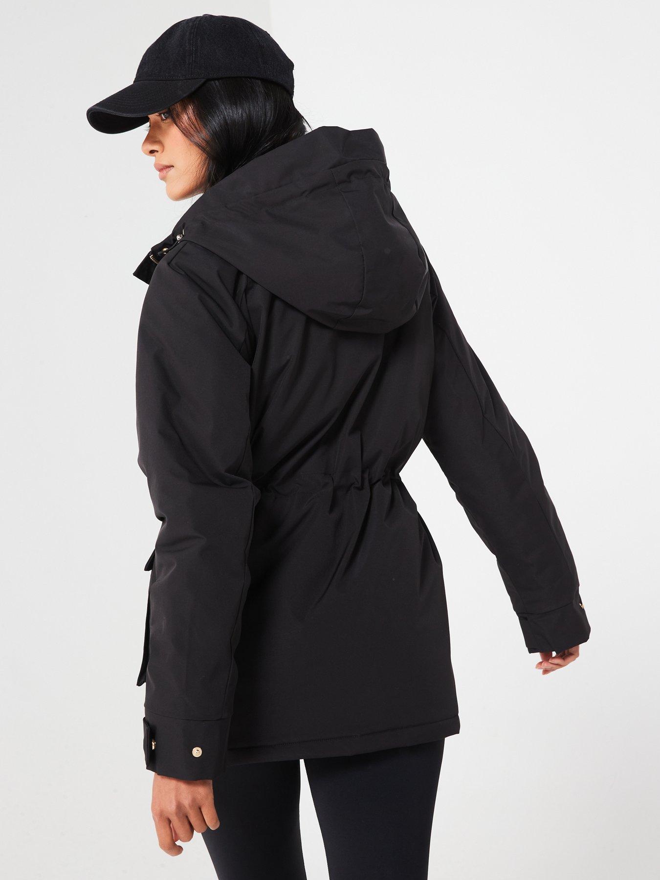 v-by-very-water-resistant-technical-hooded-coat-blackstillFront