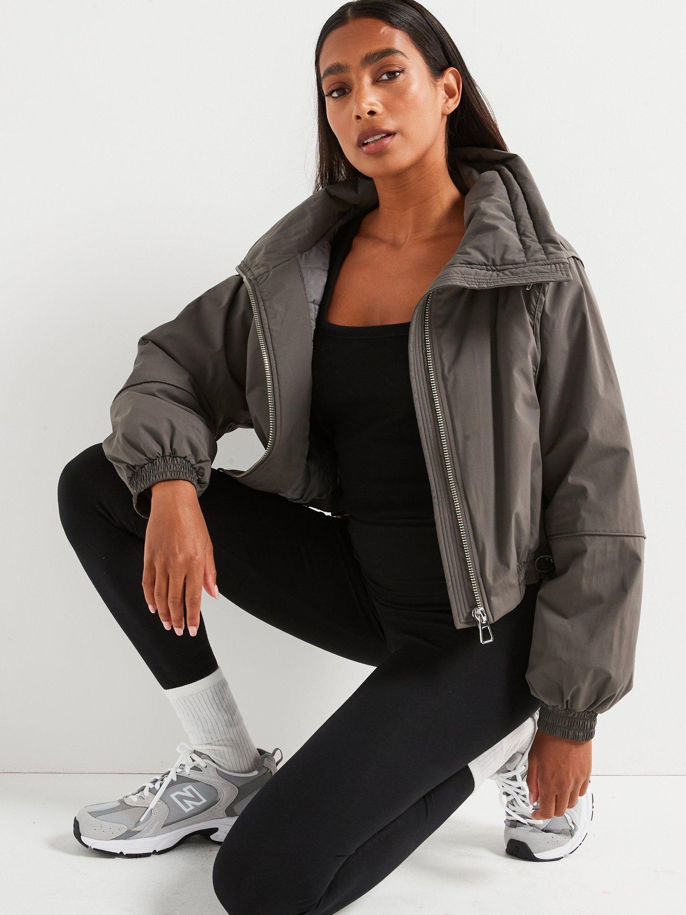 v-by-very-short-padded-funnel-neck-coat-greydetail