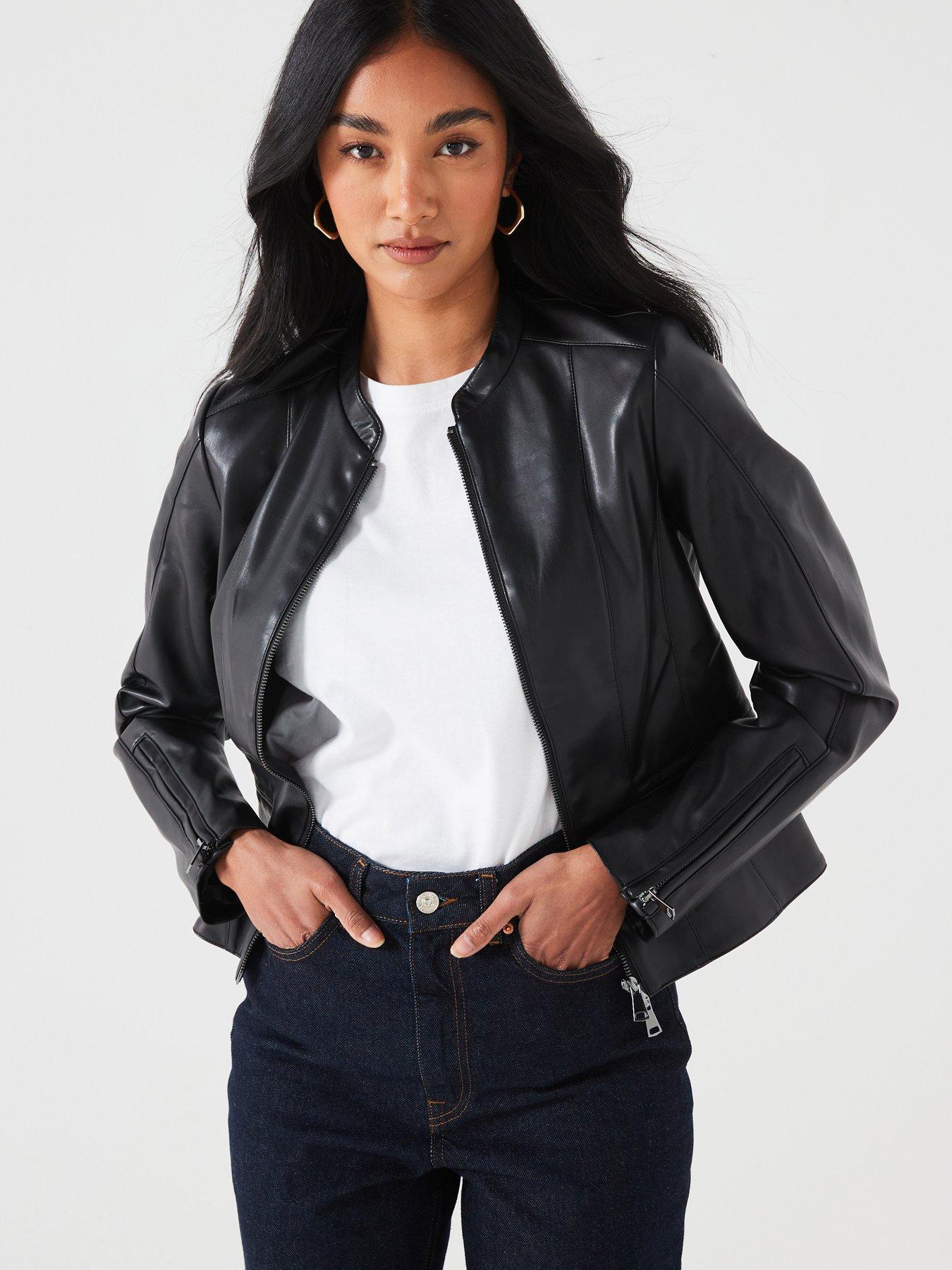 Women s Leather Jackets Ladies Biker Jackets Very Ireland