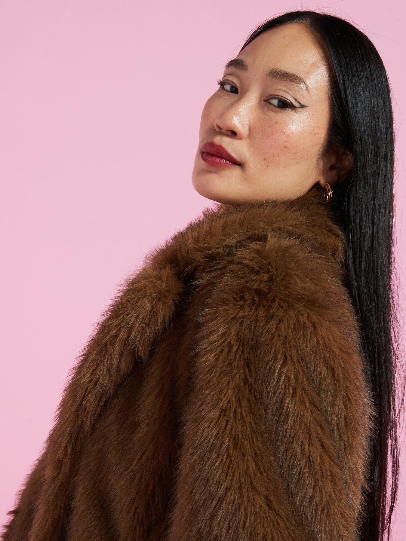 v-by-very-faux-fur-jacket-browndetail