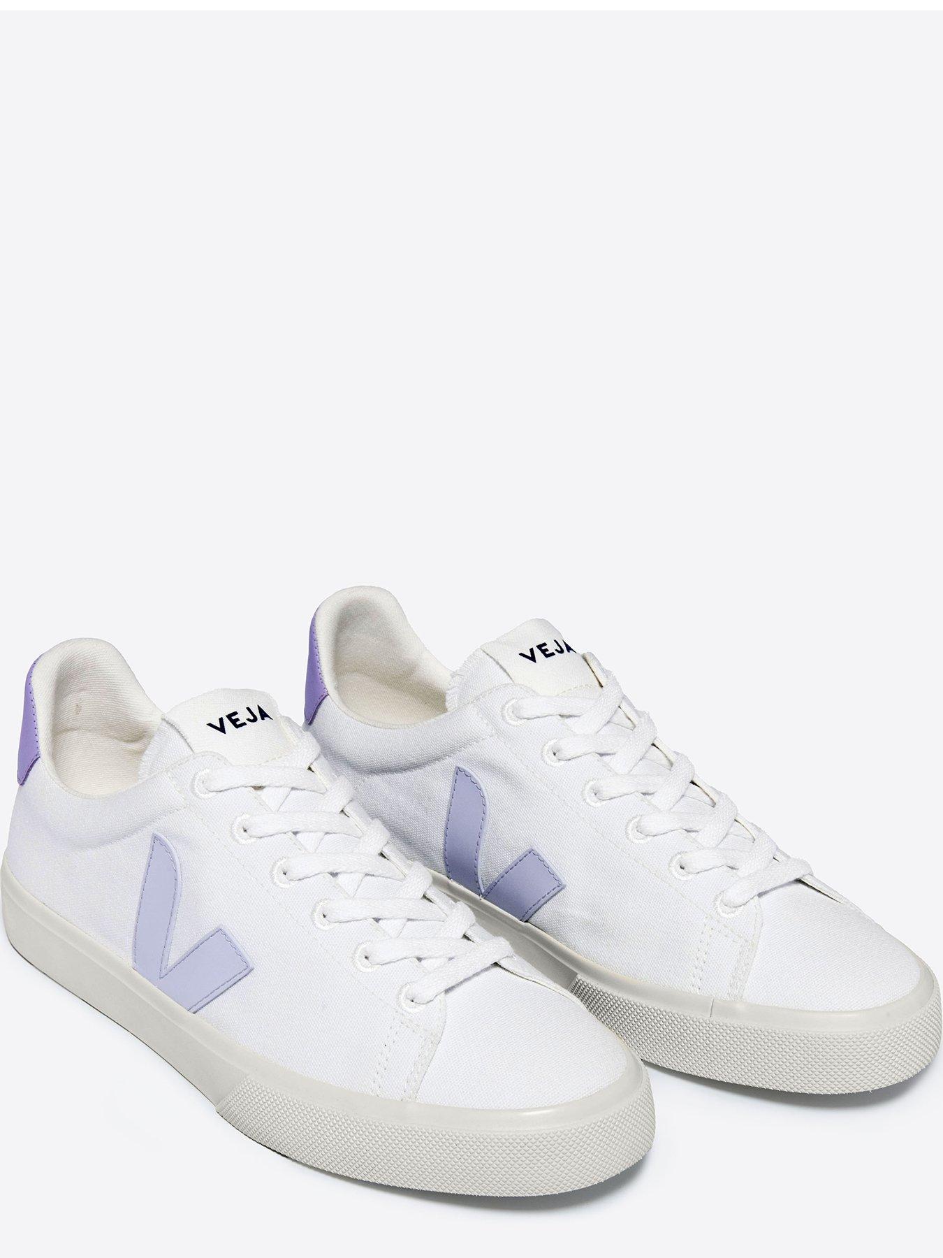 veja-womens-campo-canvas-trainers-light-purplestillFront